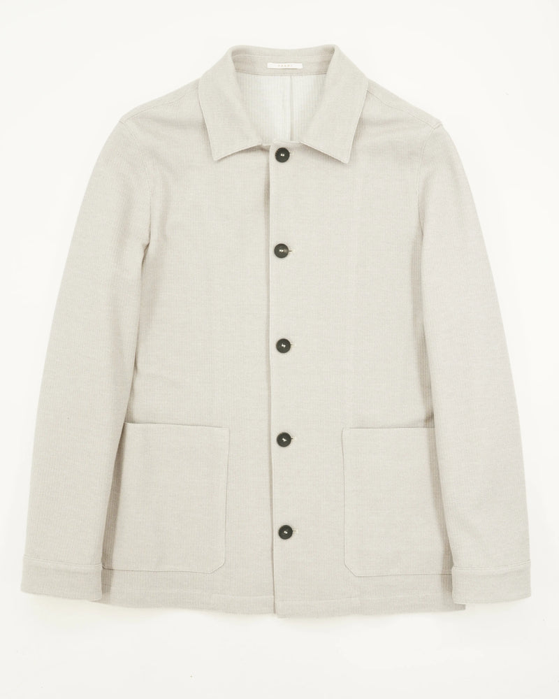 Fradi Overshirt Pure Cotton Knit Light Grey