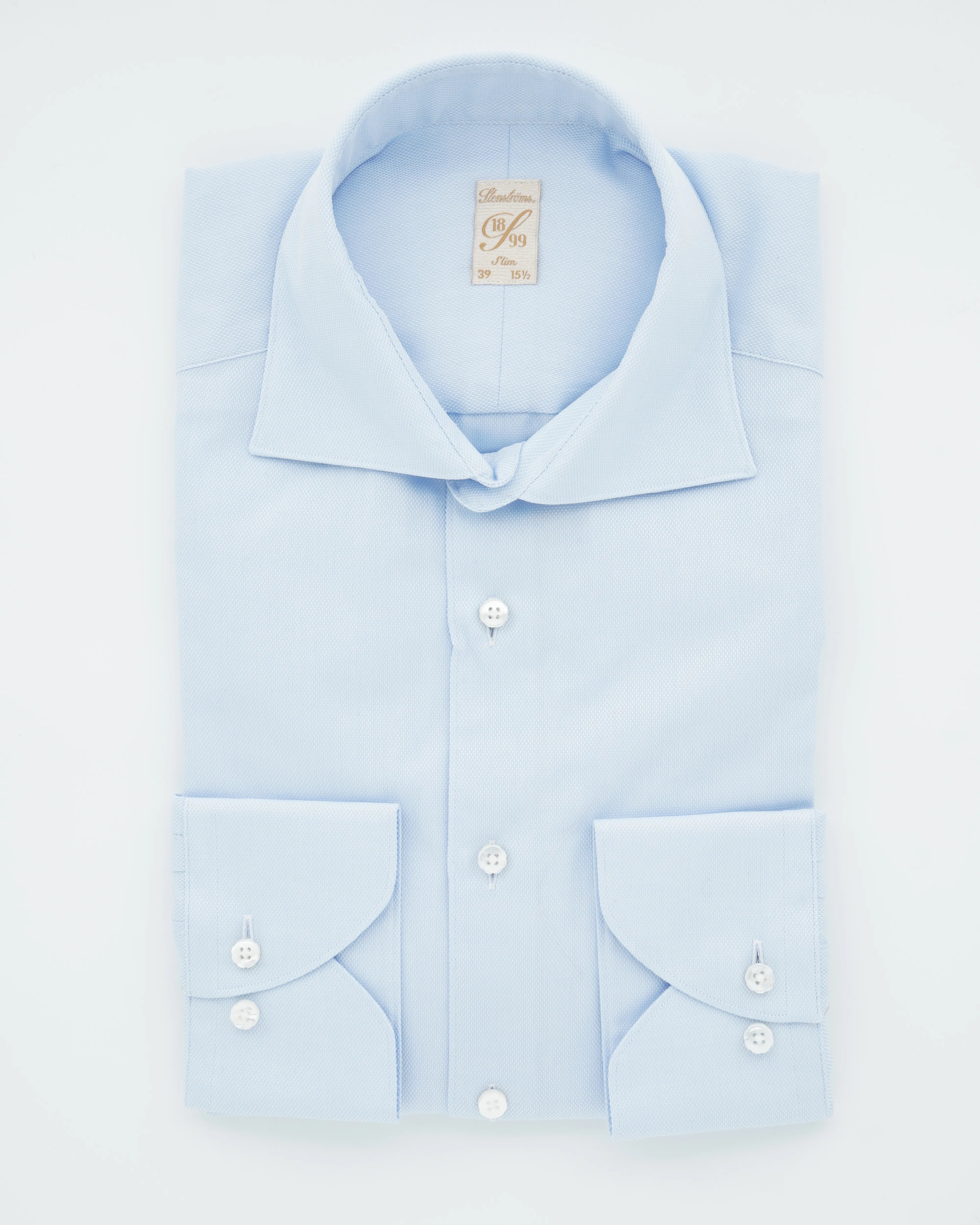Stenströms Shirt 1899 Pure Cotton Light Blue