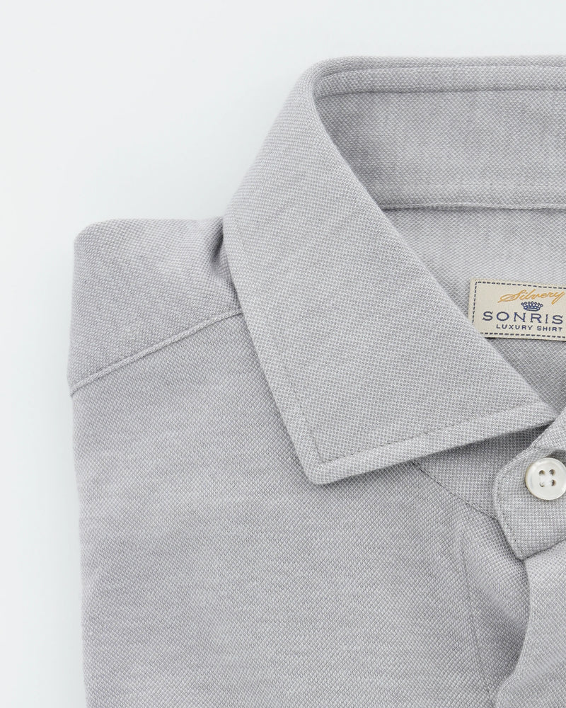 Sonrisa Shirt Lyocell Stretch Jersey Light Grey