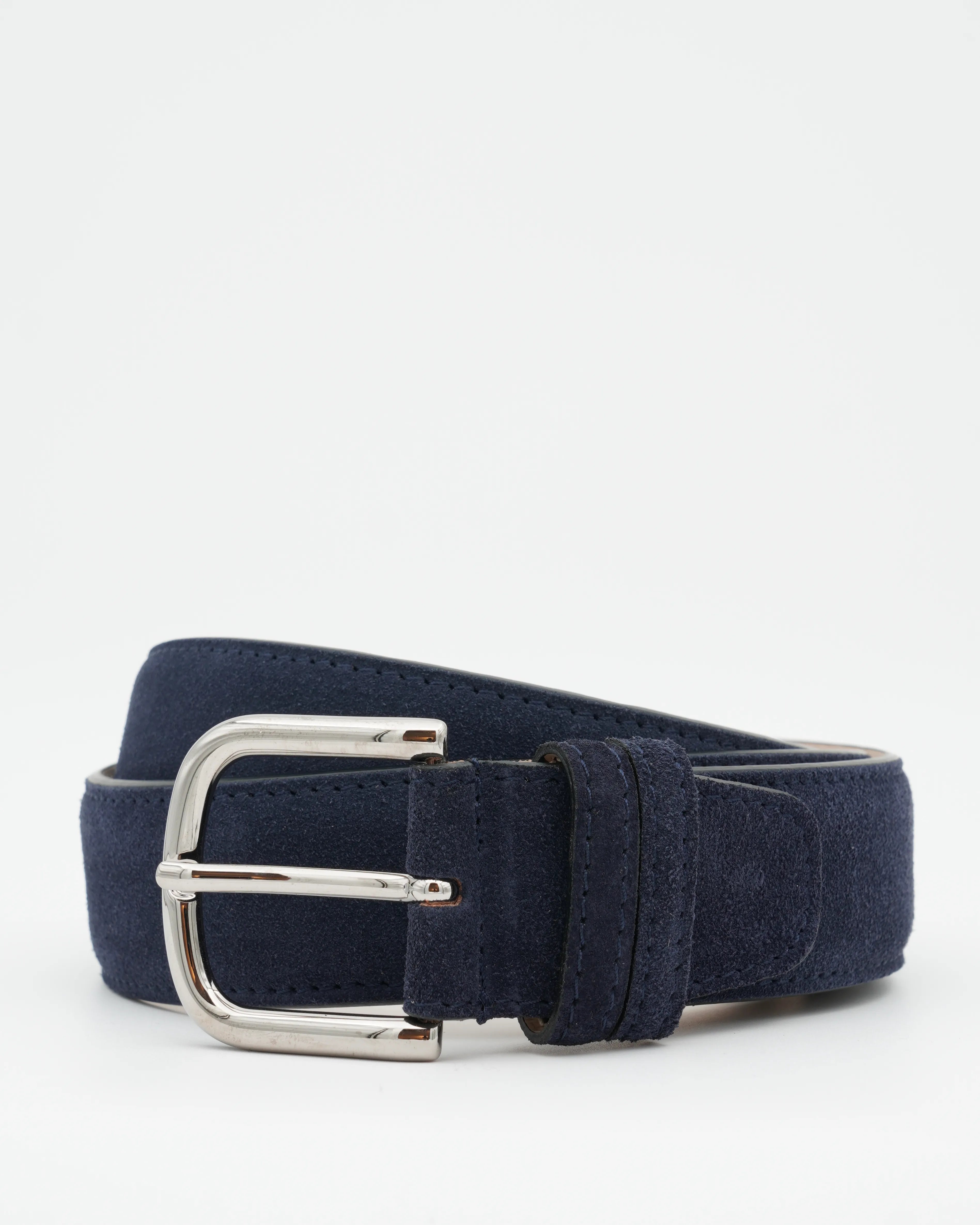 Thomas Belt Adjustable Suede Navy