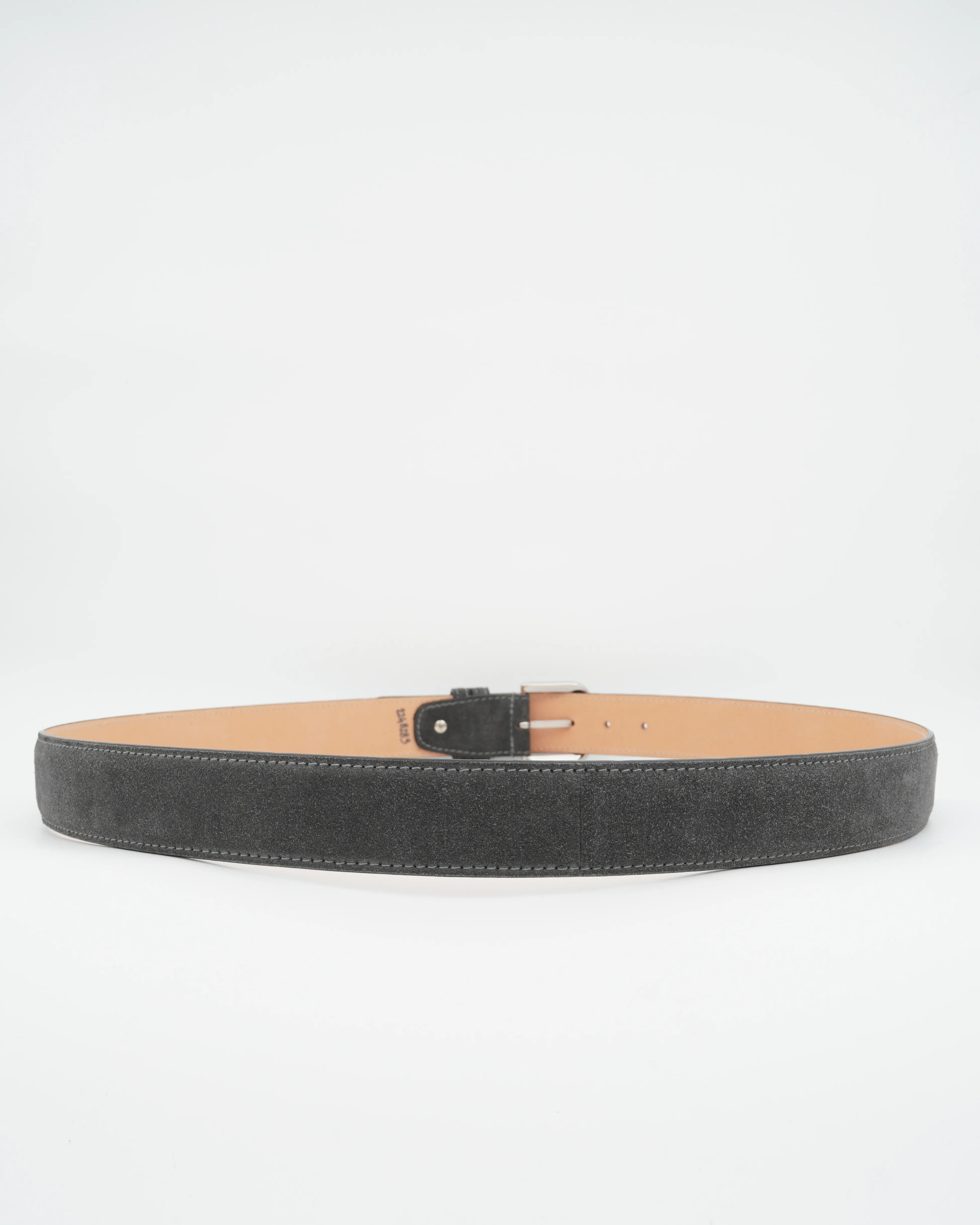 Thomas Belt Adjustable Suede Gray