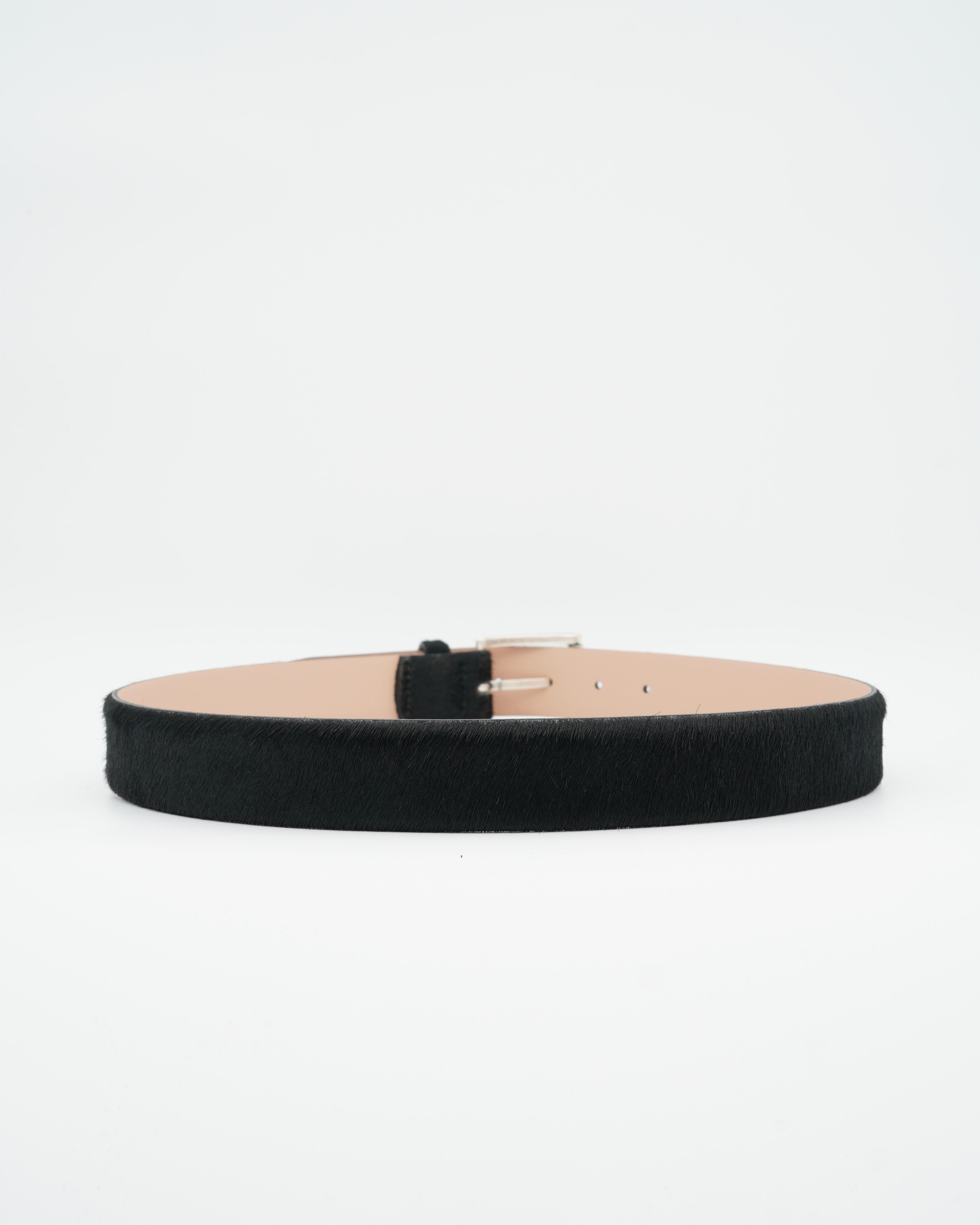 Jacob Cohen Belt Horse Hair Black