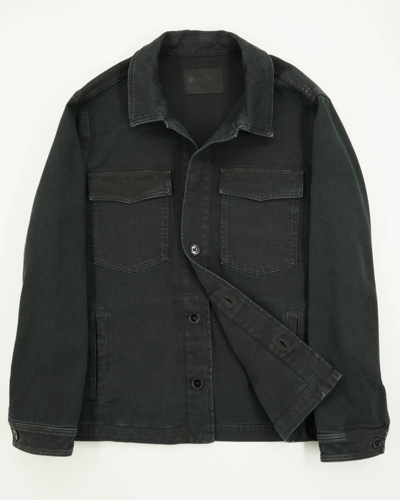 Dondup Jacket Washed Cotton Black