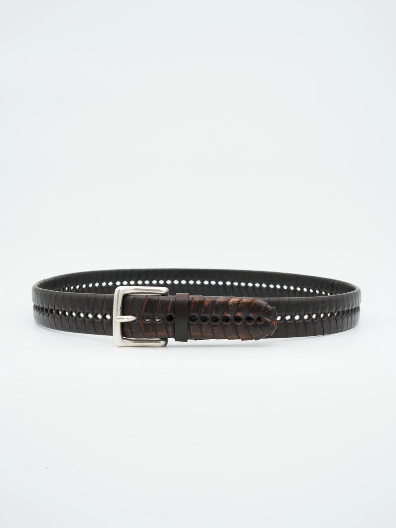 Gavazzeni Belt Perforated Choco