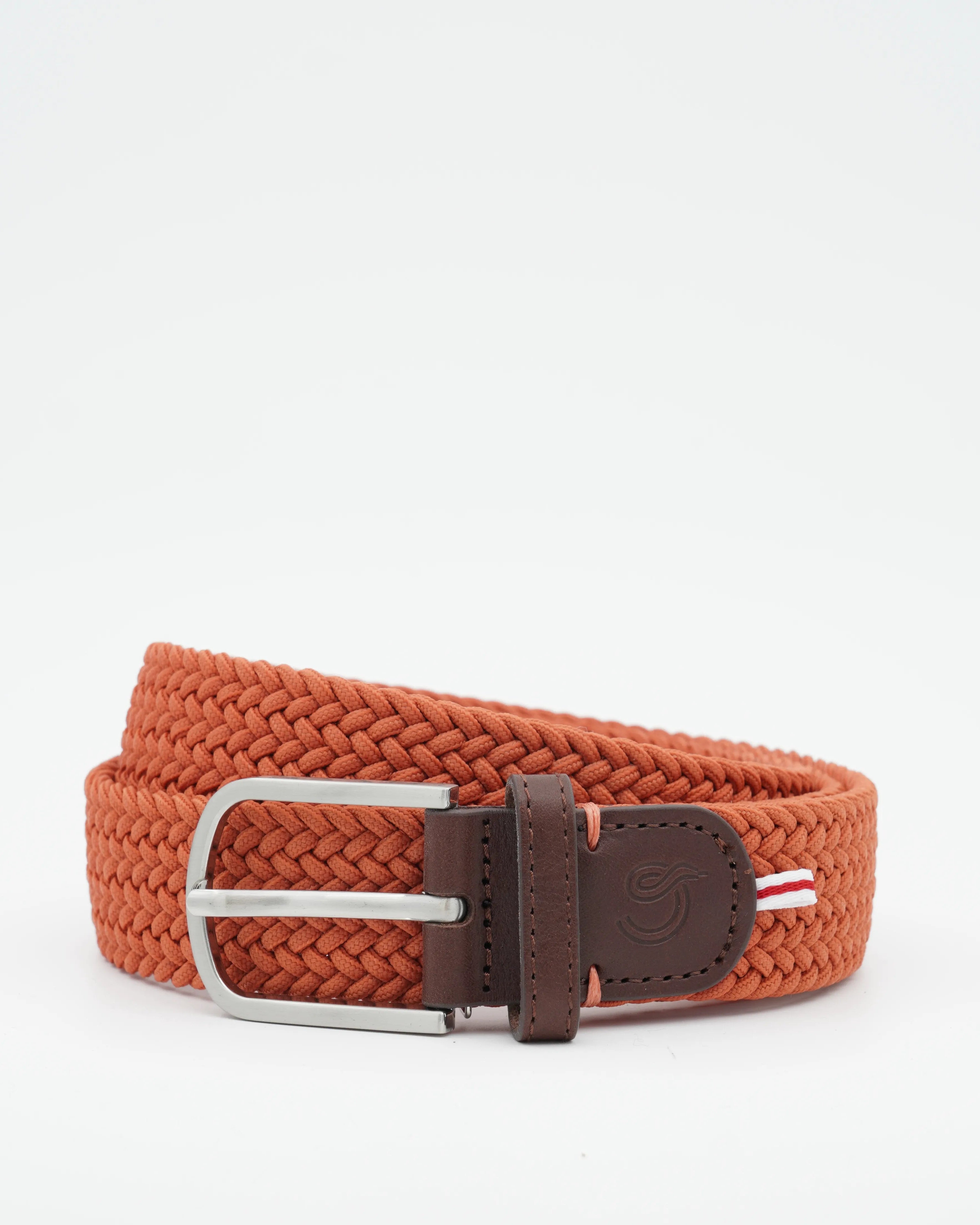 La Boucle Belt Braided Tangerine