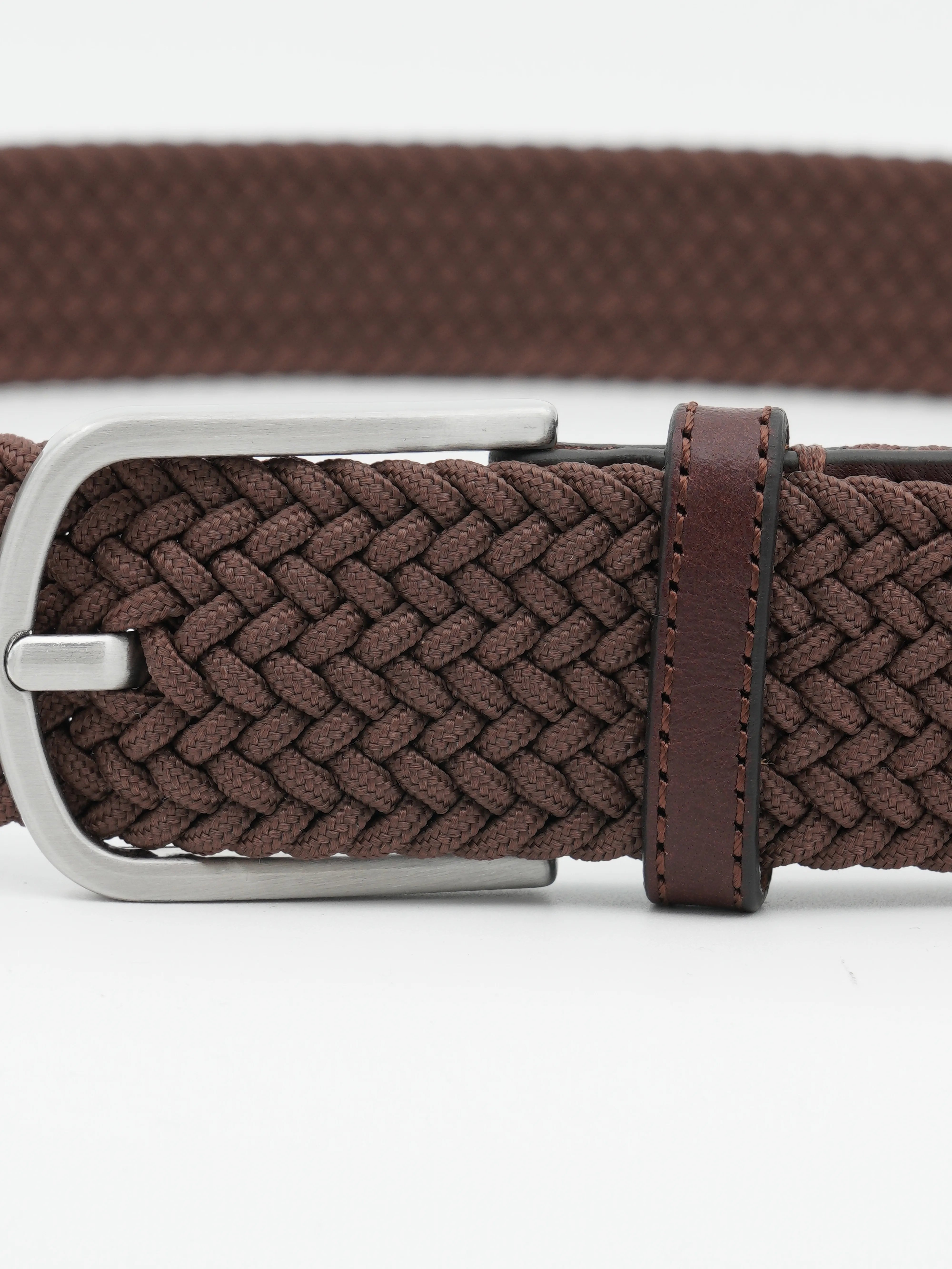 La Boucle Belt Braided Dark Brown