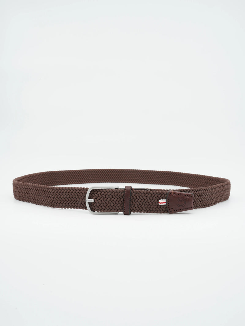 La Boucle Belt Braided Dark Brown