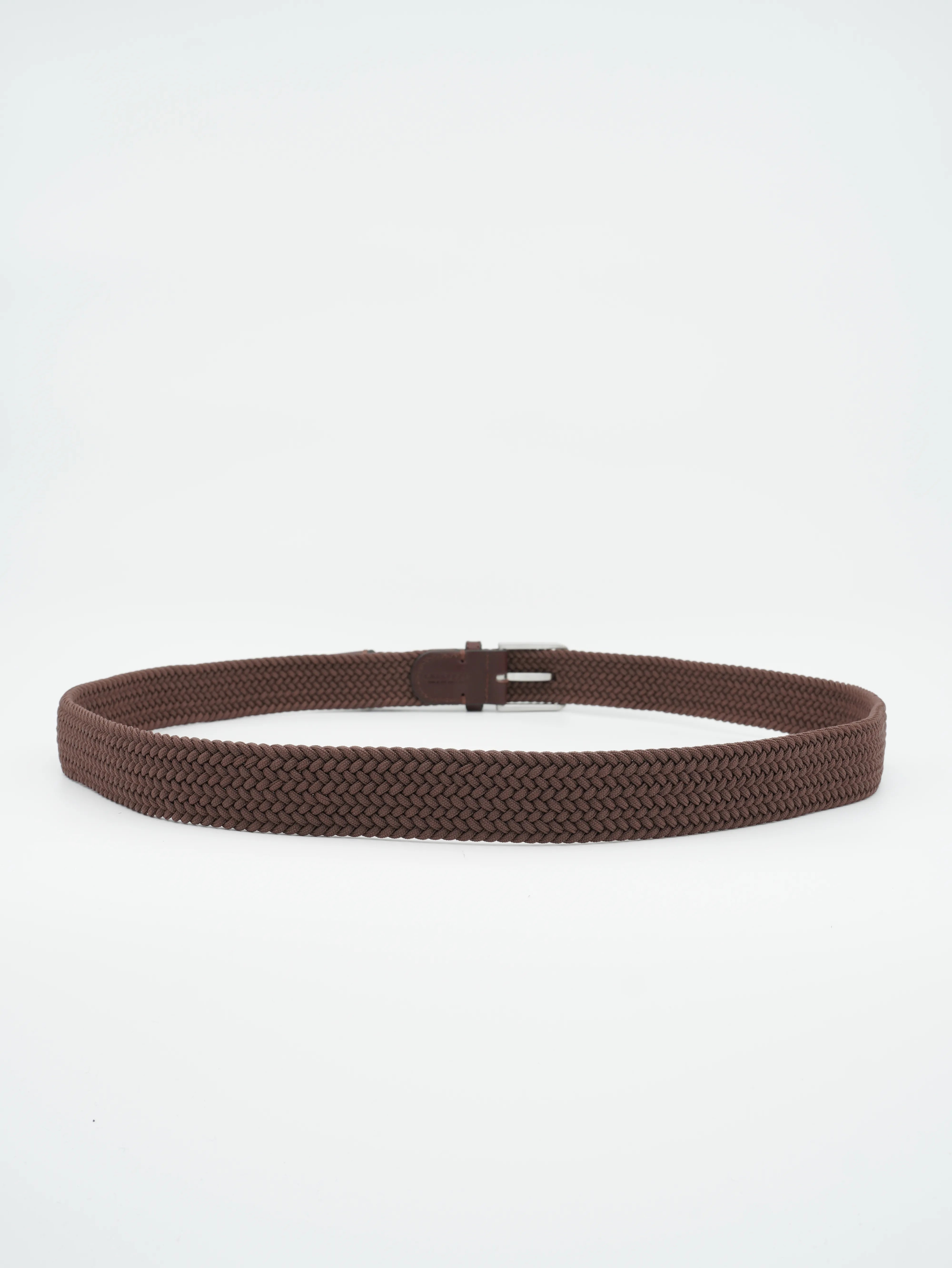 La Boucle Belt Braided Dark Brown