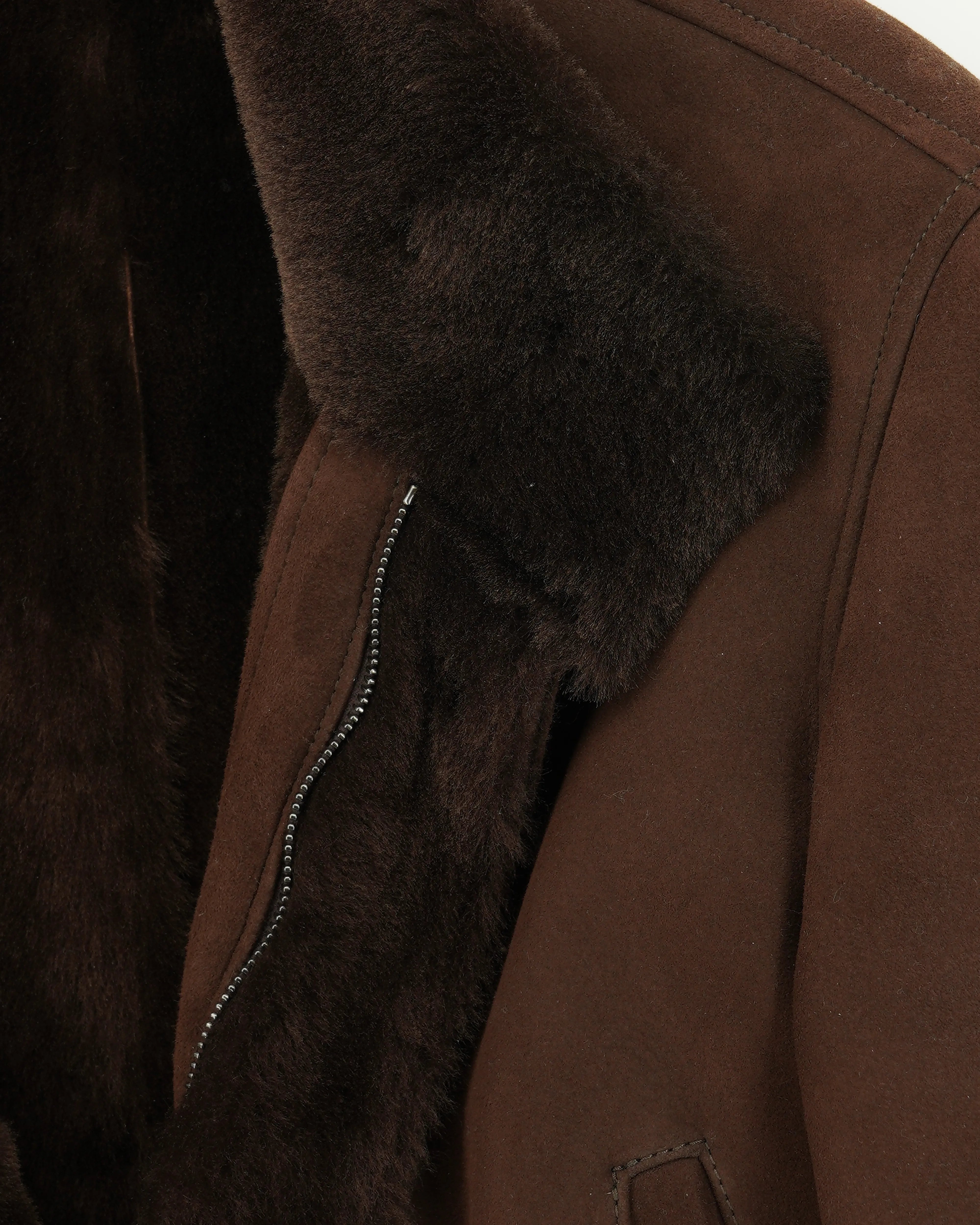 Zonda Field Jacket Merino Shearling Brown