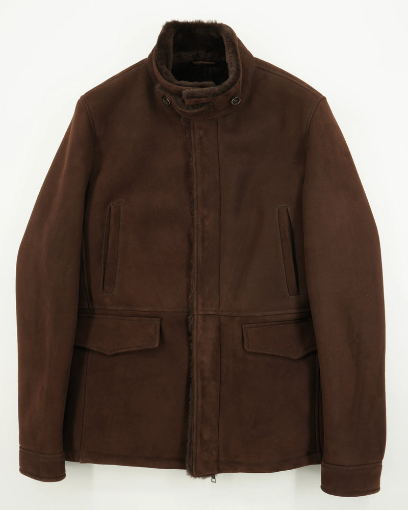 Zonda Field Jacket Merino Shearling Brown