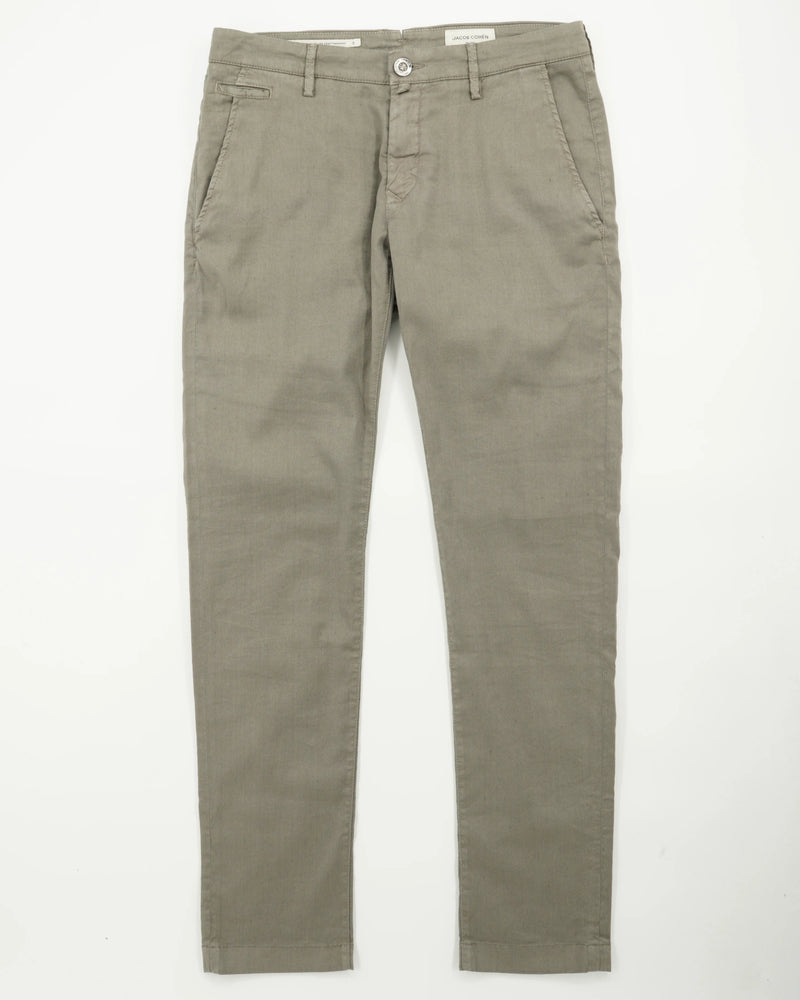 Jacob Cohen Bobby Cotton Linen Stretch Taupe