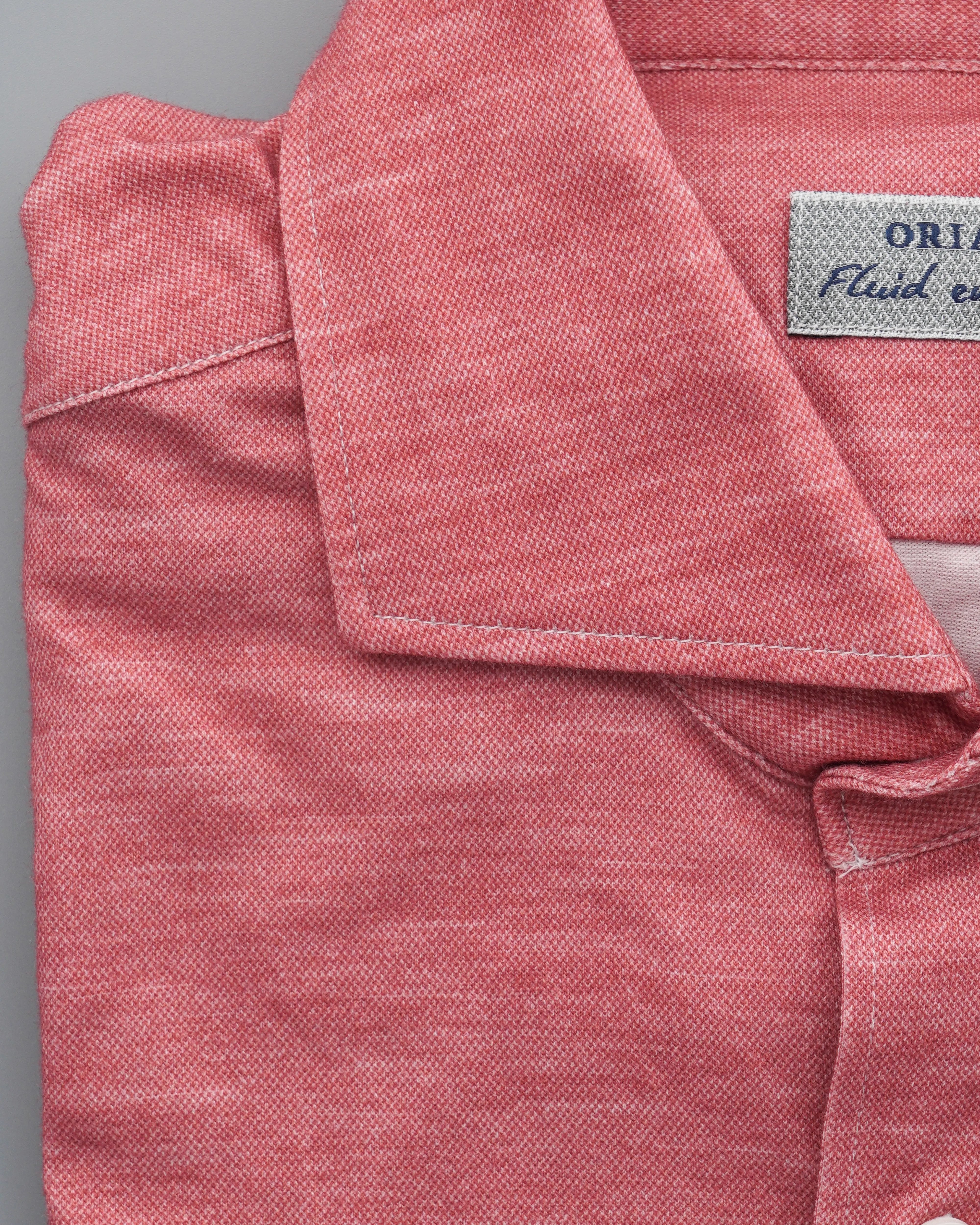 Orian Shirt Cotton Strech Jersey Coral