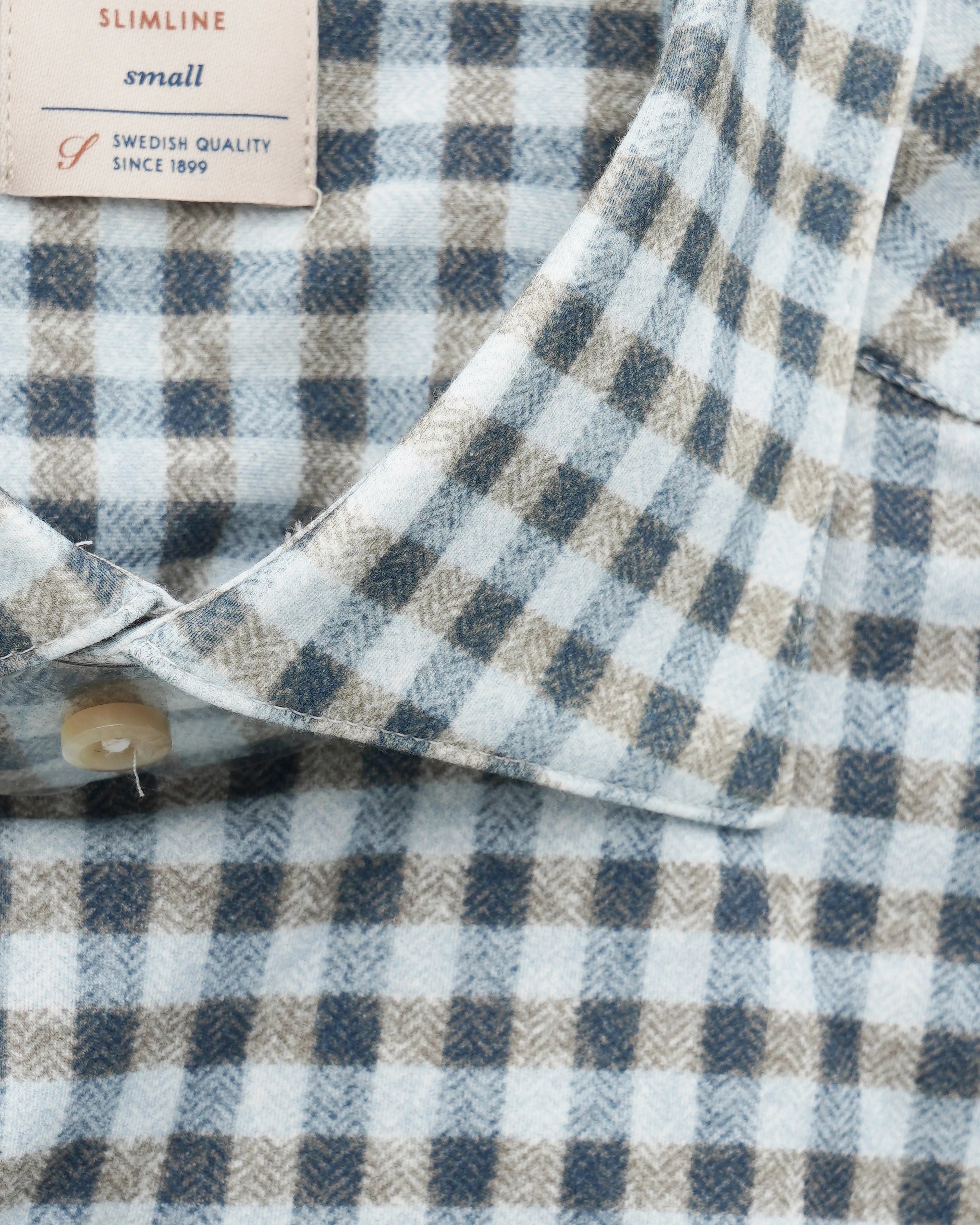 Stenströms Shirt Ultra Soft Stretch Check