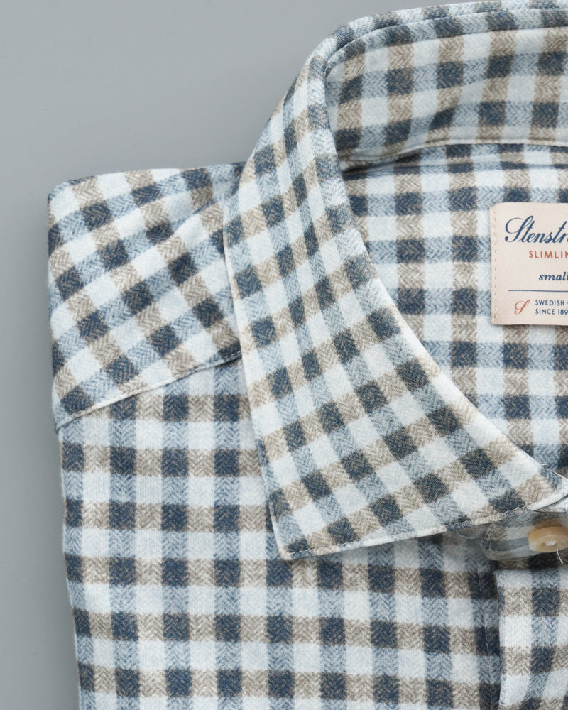 Stenströms Shirt Ultra Soft Stretch Check