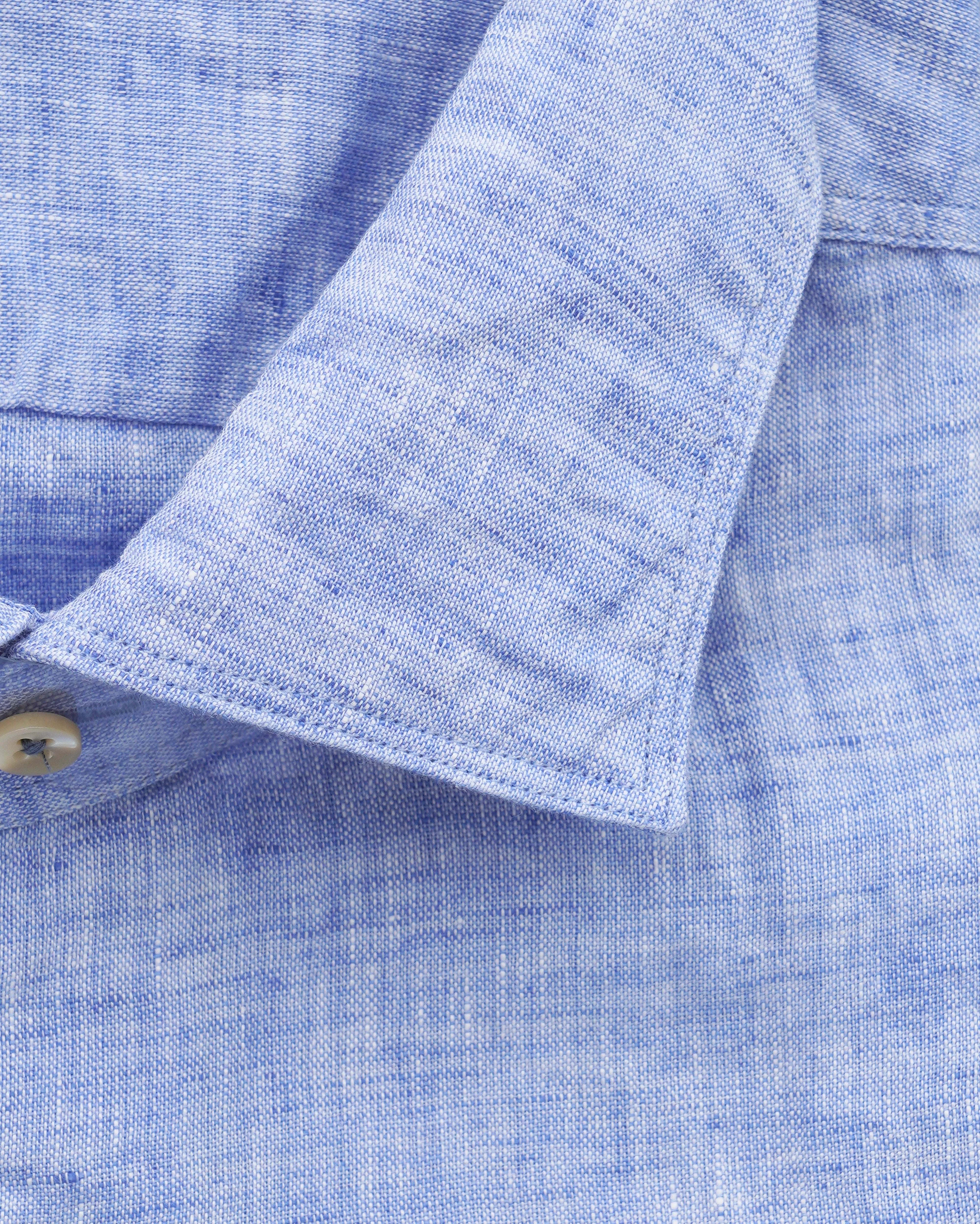Stenströms Shirt Pure Linen Slim Fit Blue
