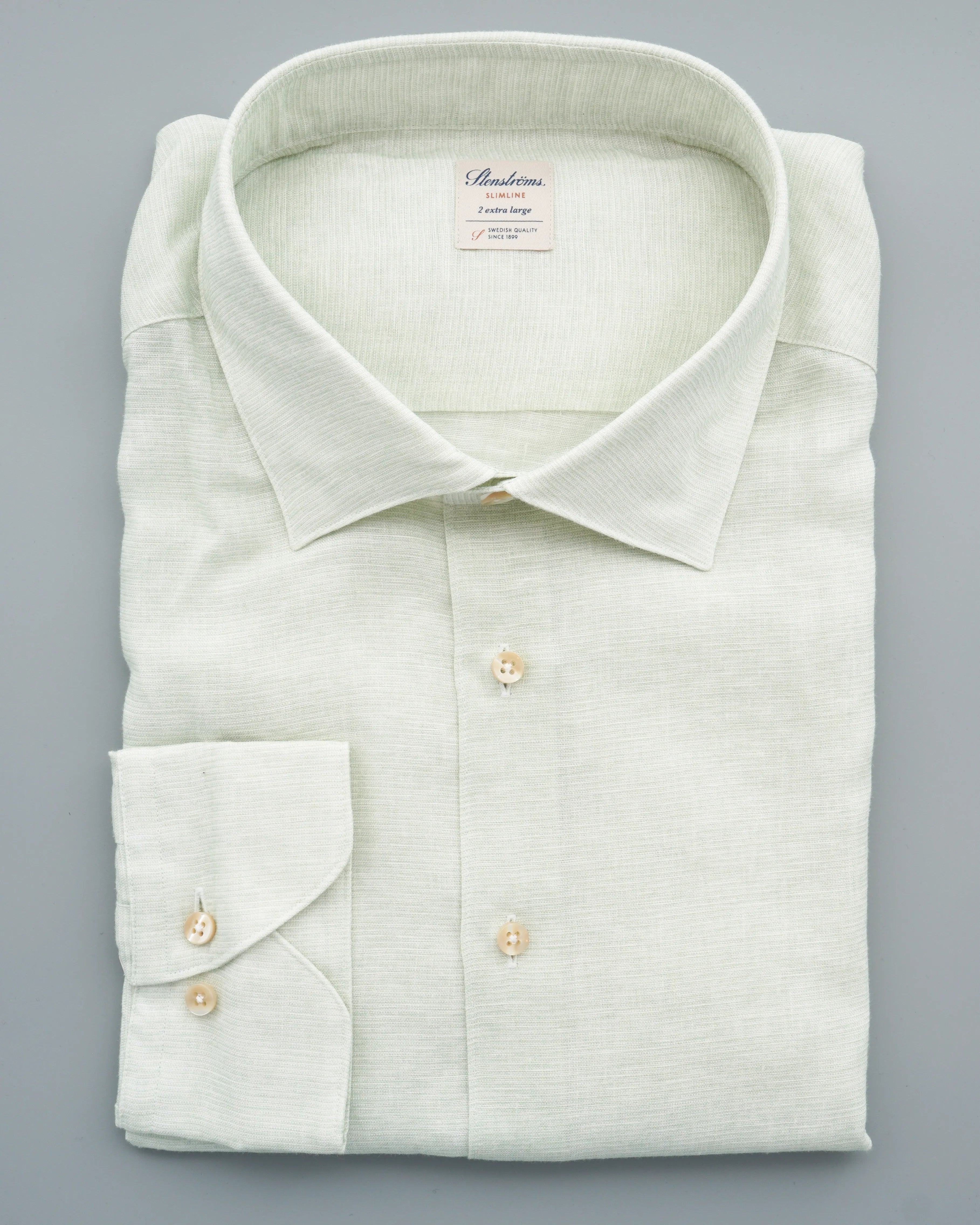 Stenströms Shirt Linen Lyocell Light Green