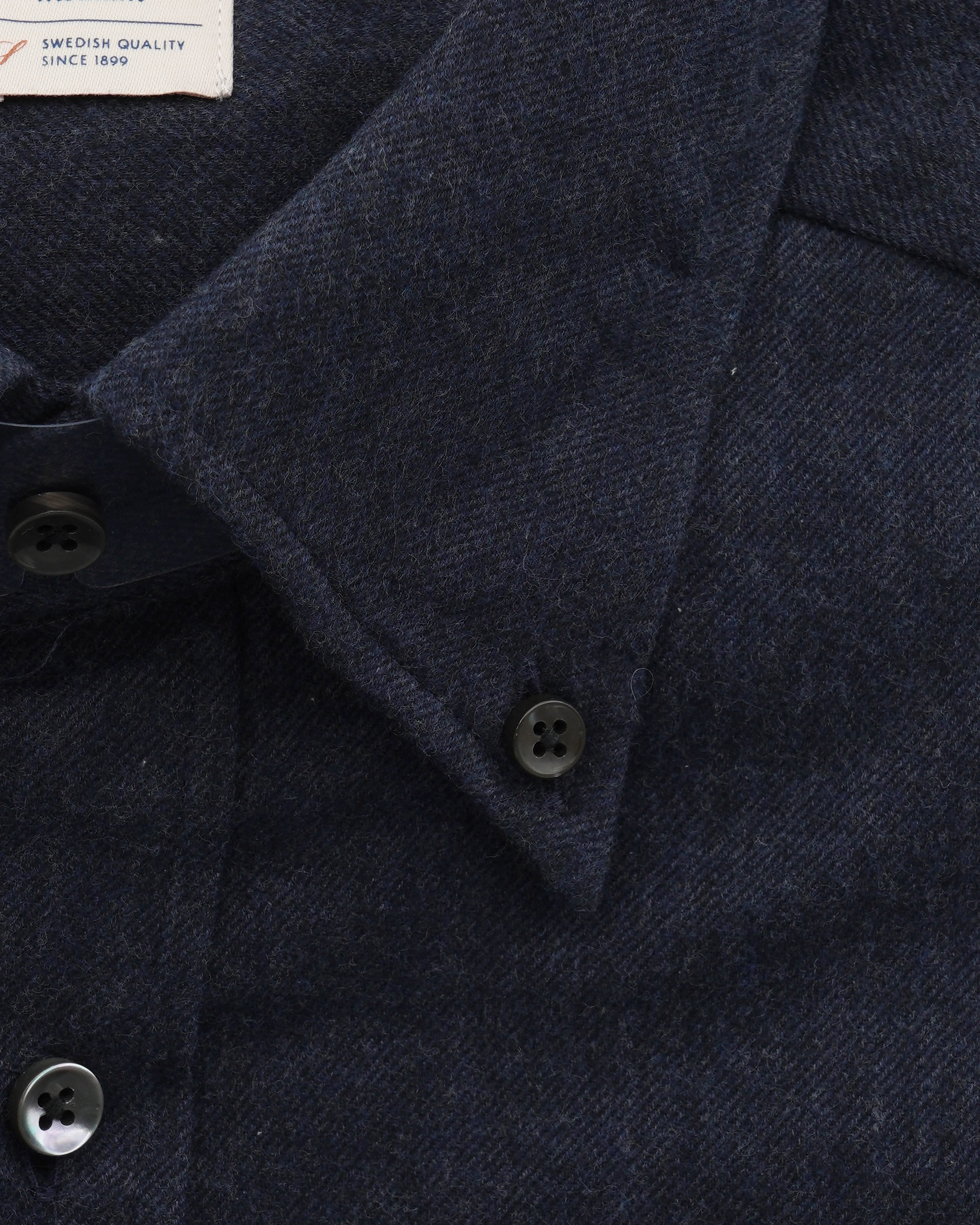 Stenströms Shirt Cotton Flannel Navy