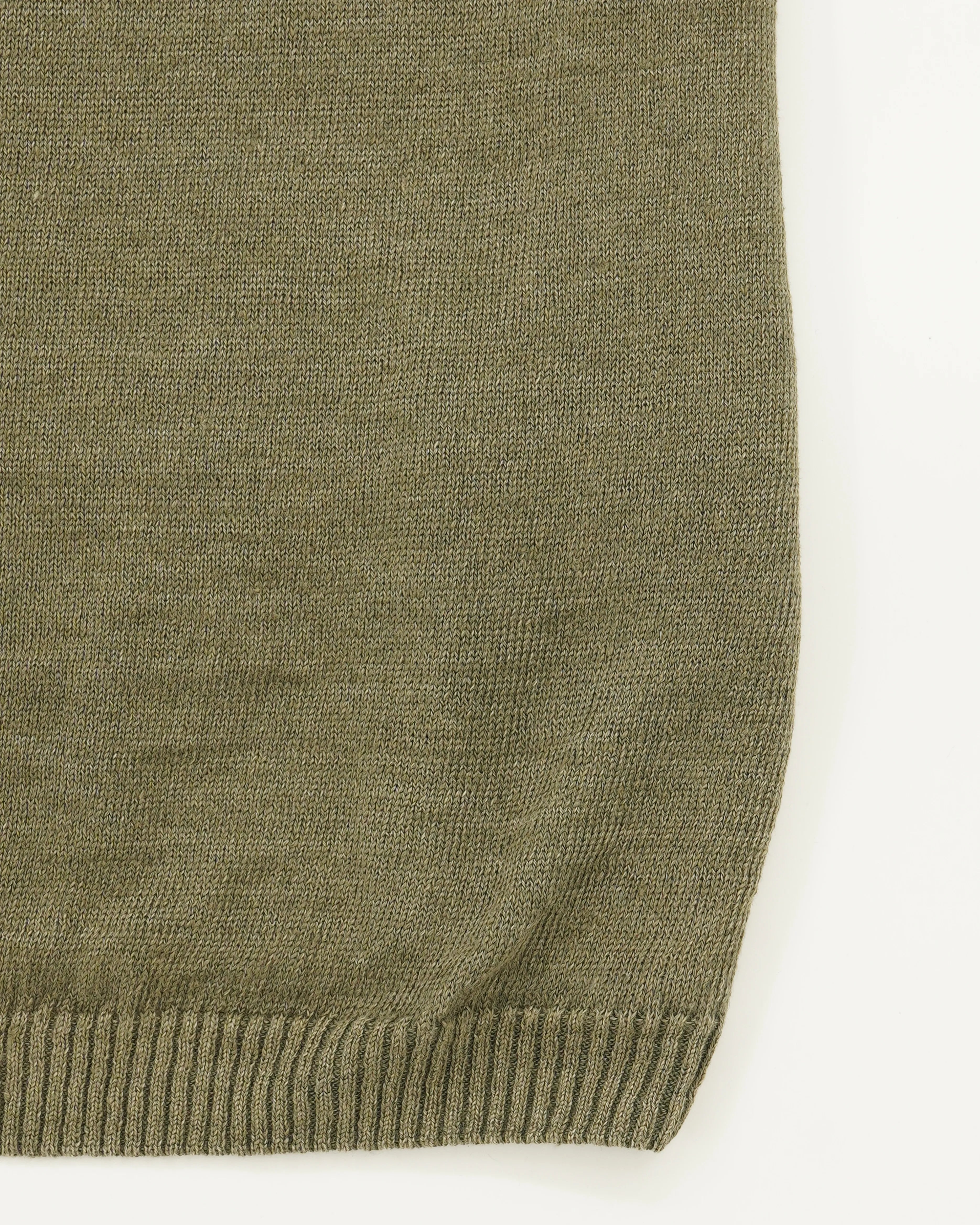 GRP Knitted T-Shirt Pure Linen Green