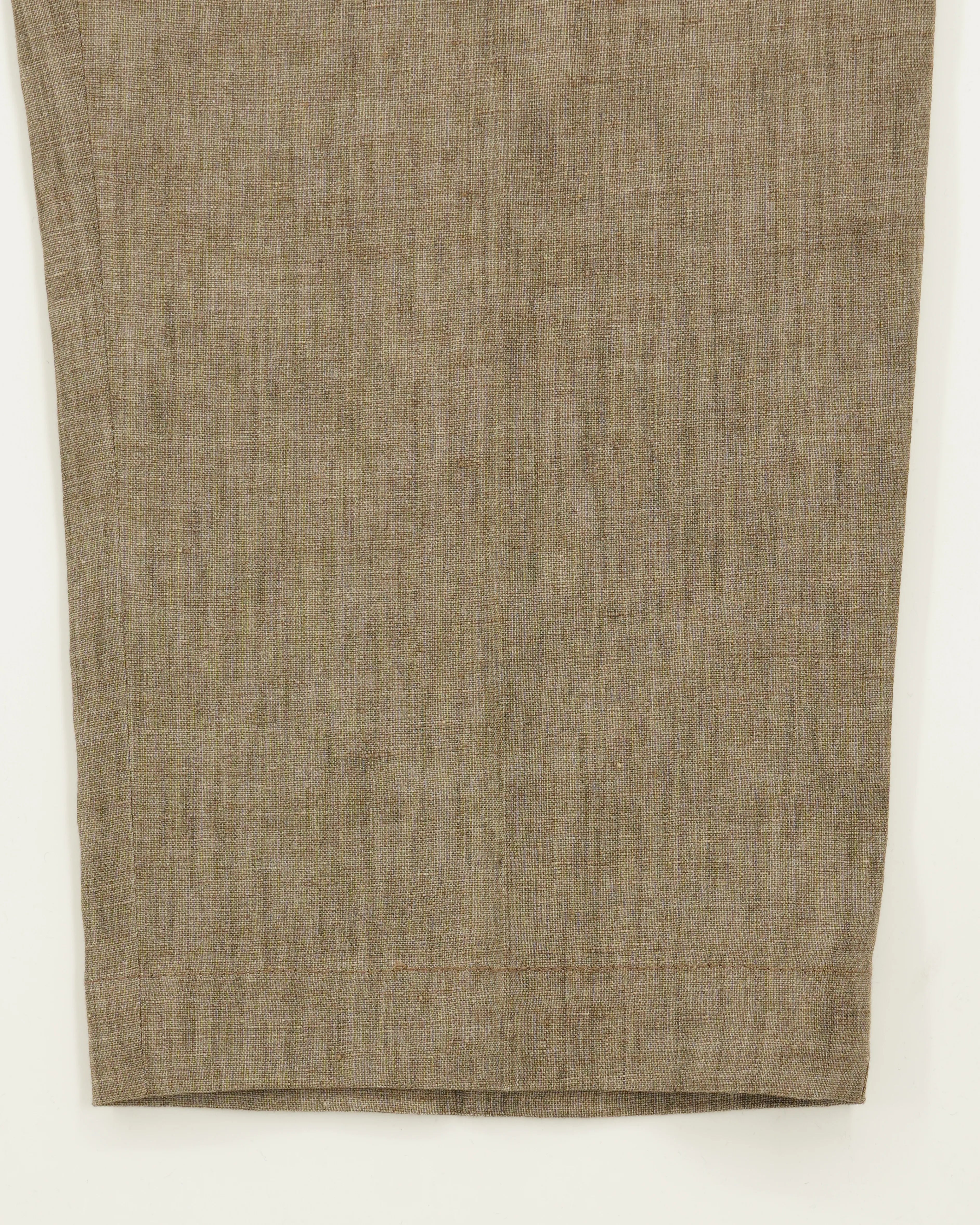 Briglia Trousers Relaxed Fit Pure Linen Dark Beige