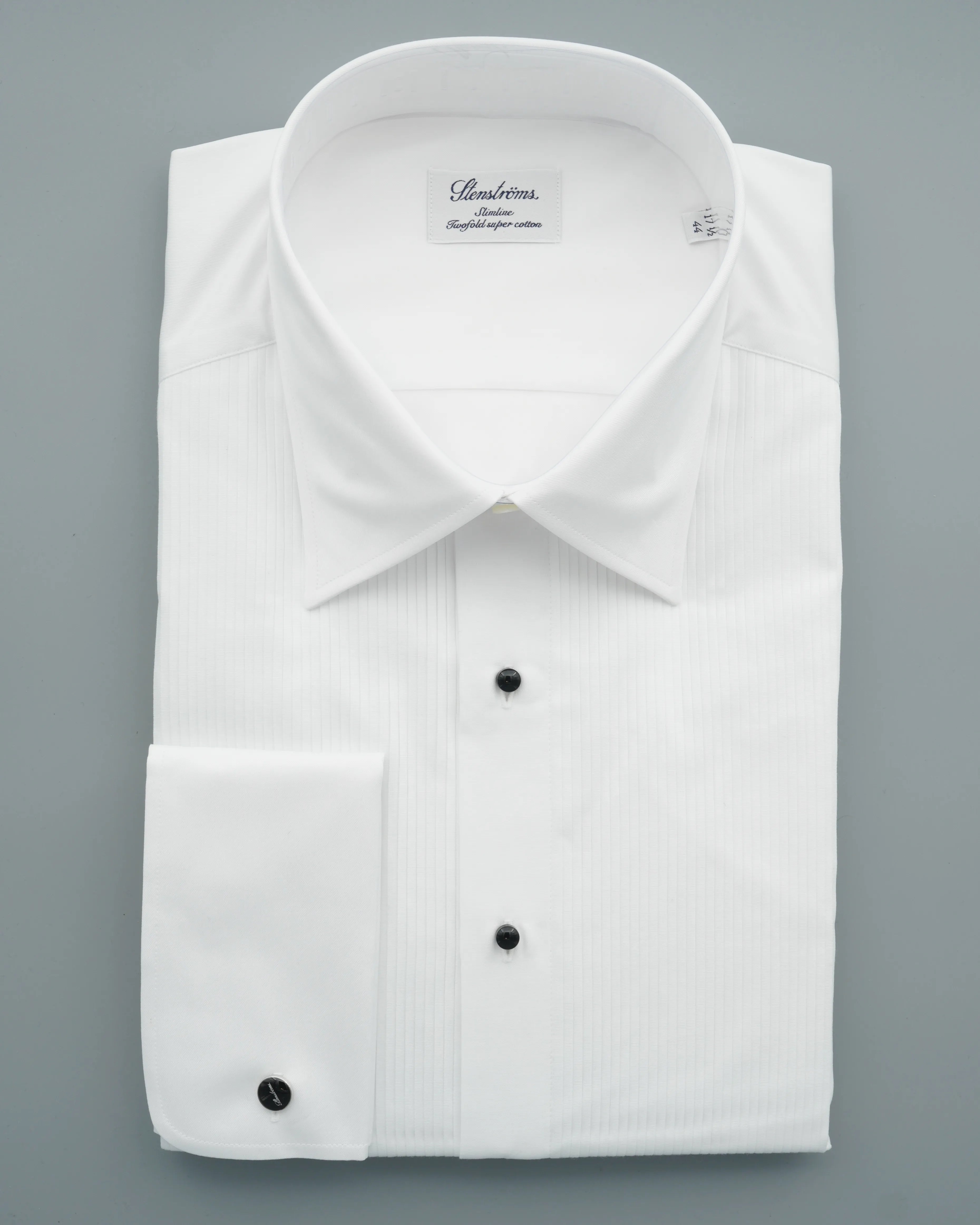 Stenströms Shirt Smoking Pleated White
