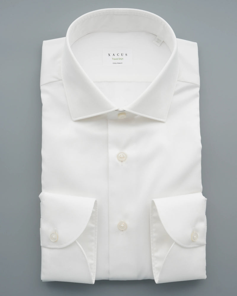 Xacus Shirt Travel Shirt Regular Fit White