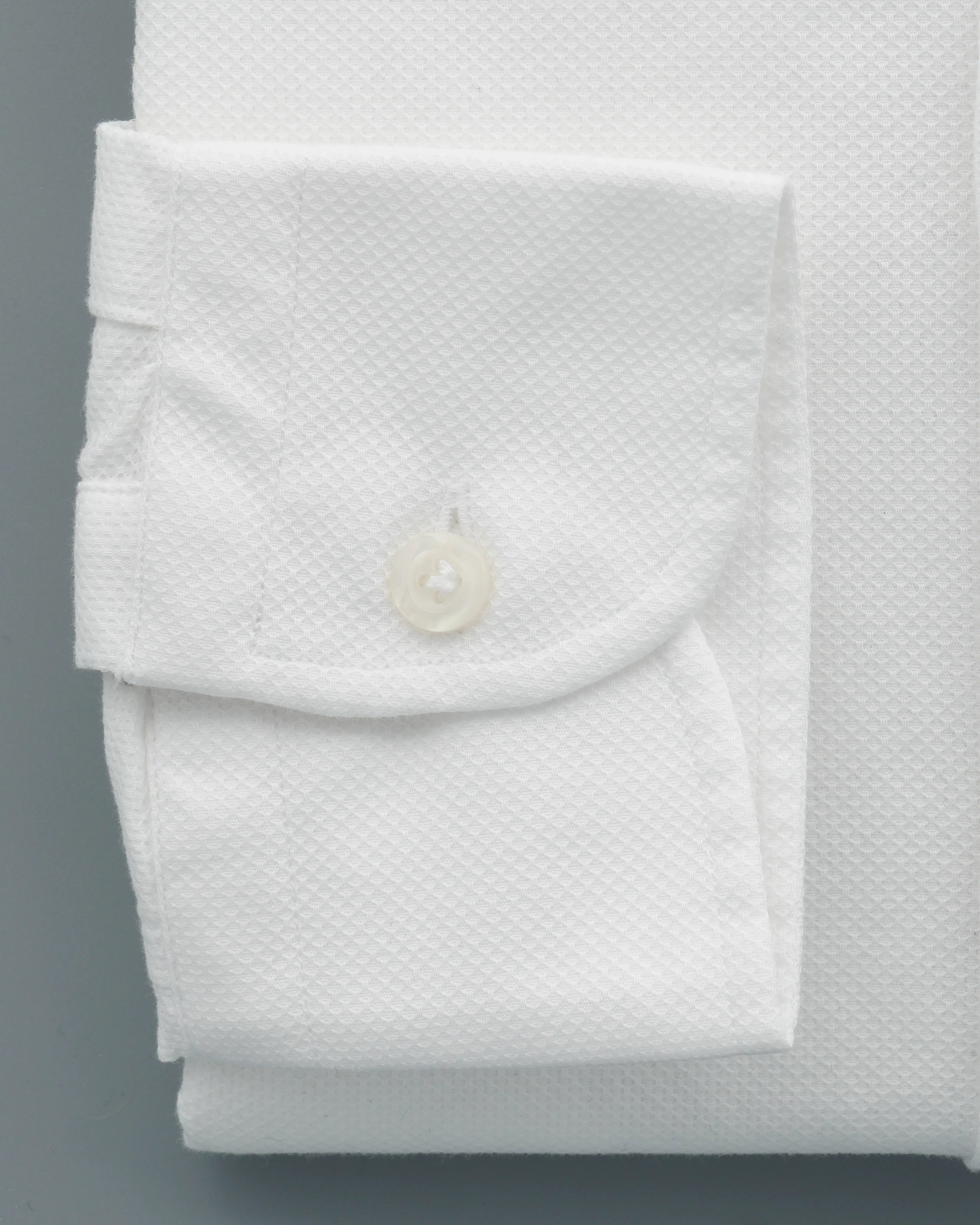 Bastoncino Shirt Textured Cotton White