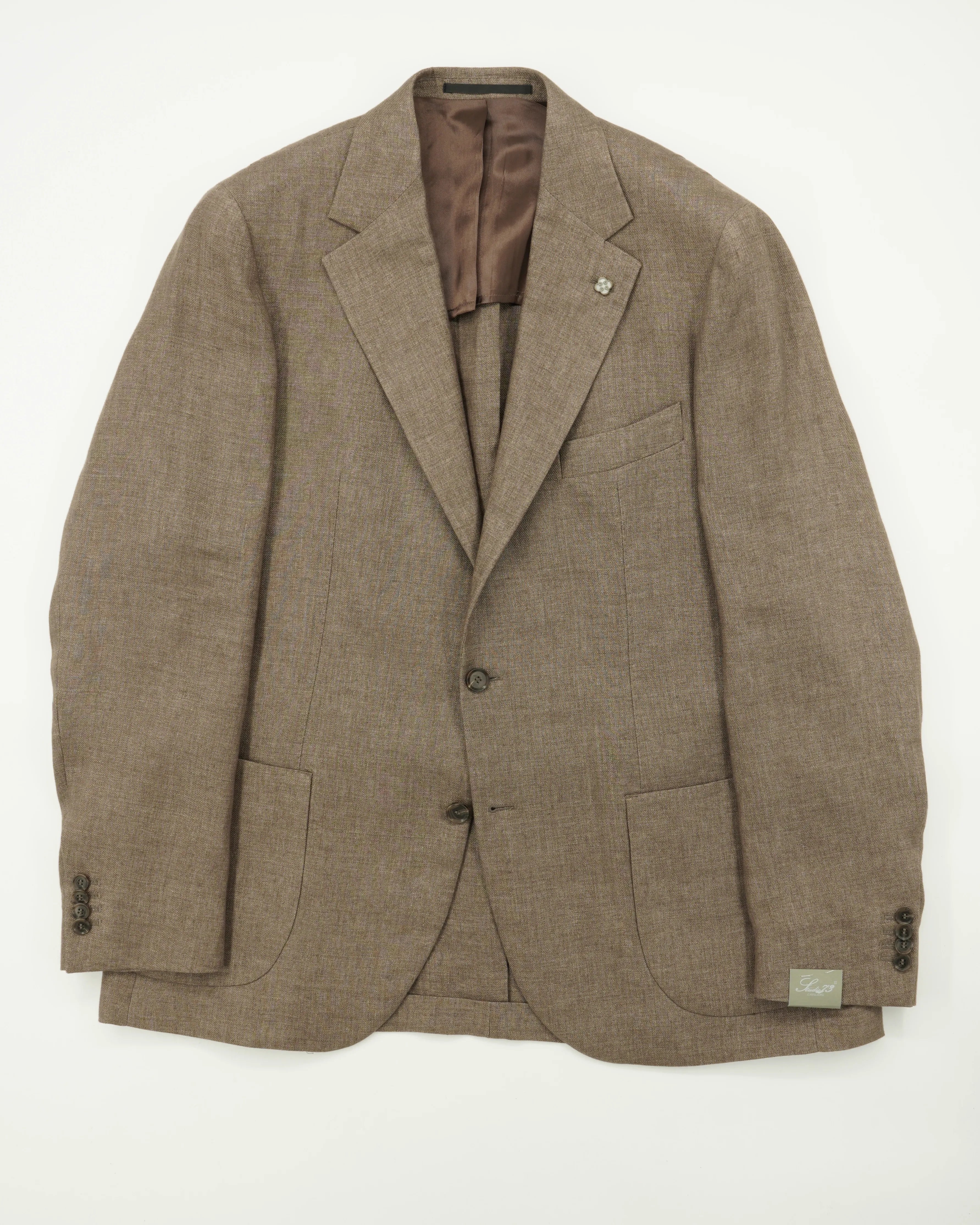 Studio 73 Jacket Solbiati Linen Light Brown