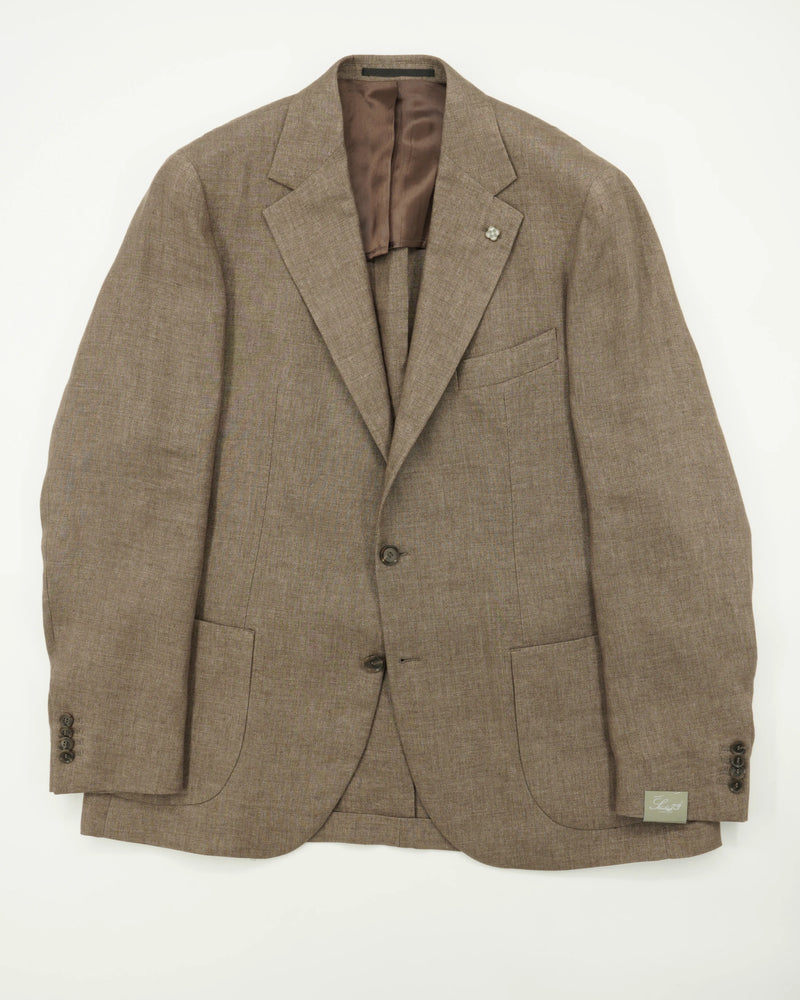 Studio 73 Jacket Solbiati Linen Light Brown
