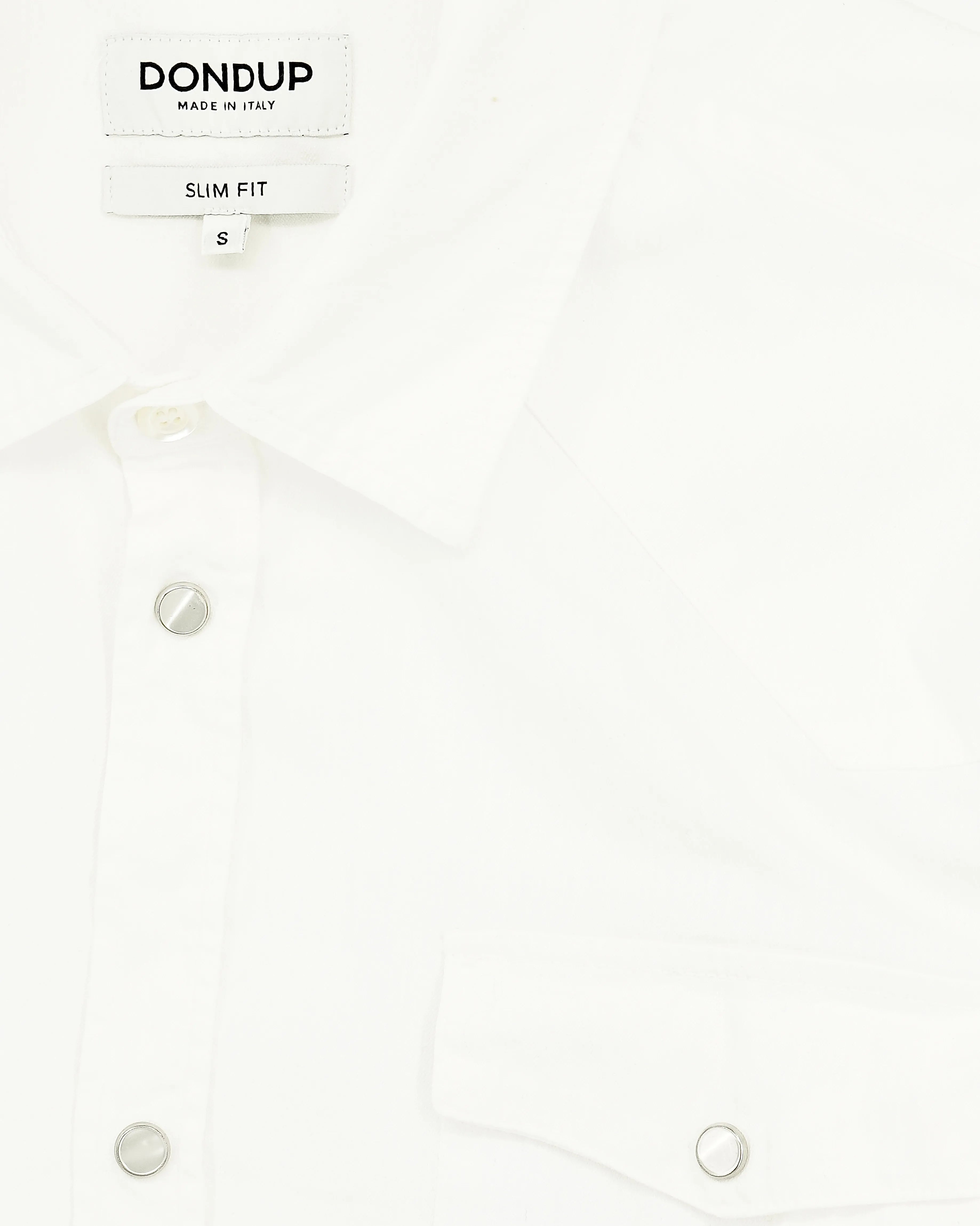 Dondup Western Shirt Pure Cotton Denim White