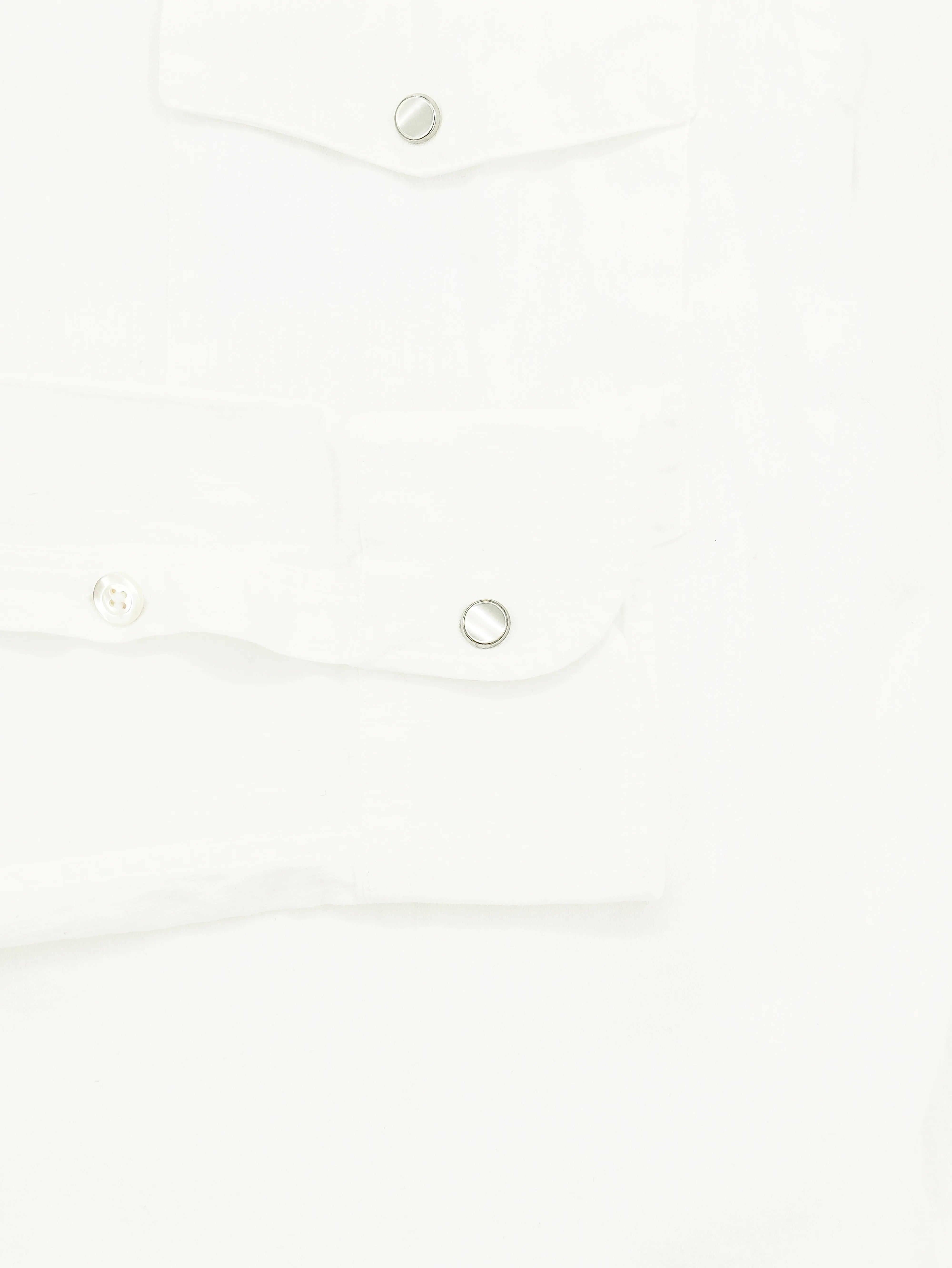 Dondup Western Shirt Pure Cotton Denim White