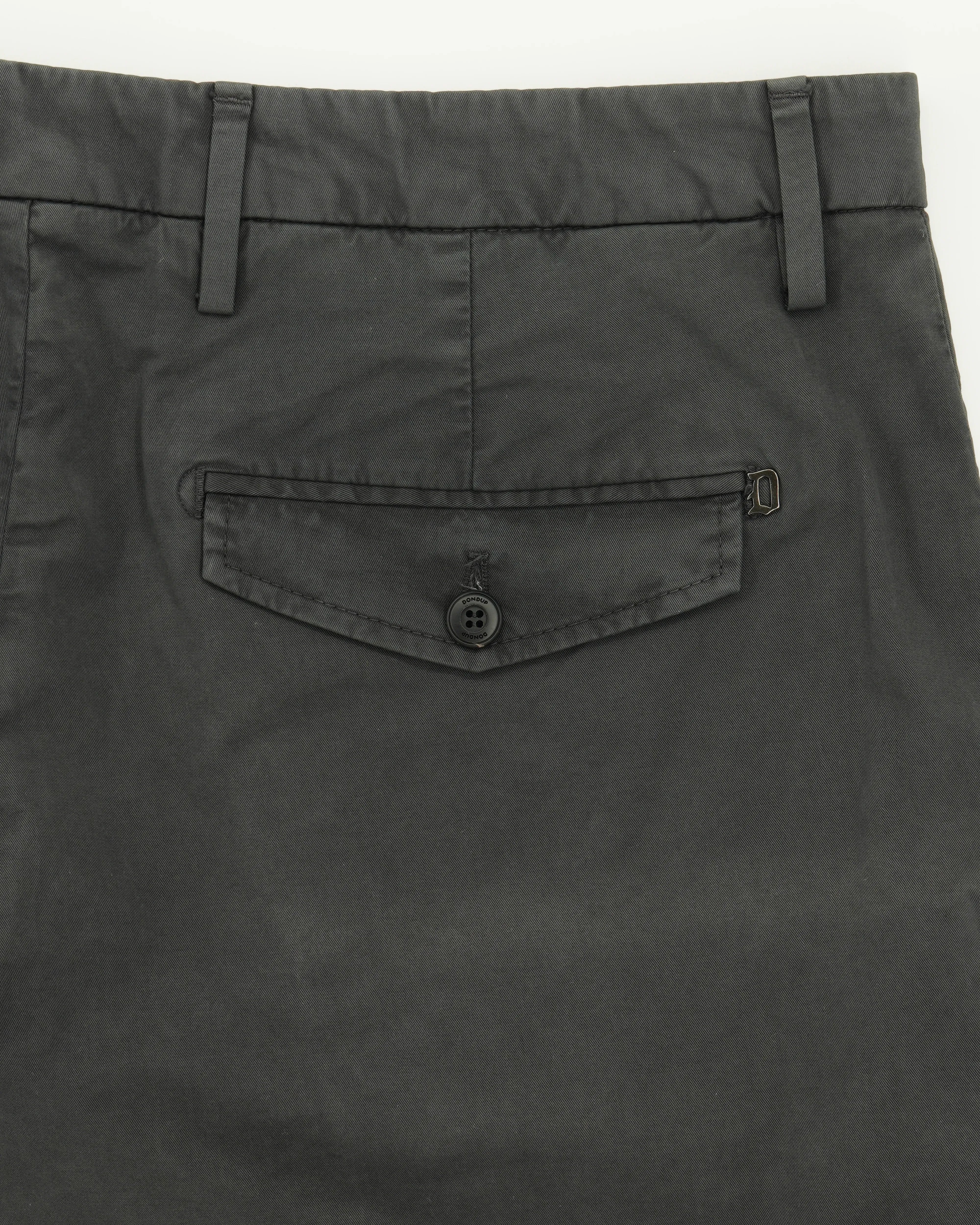 Dondup Shorts Cotton Stretch Washed Black