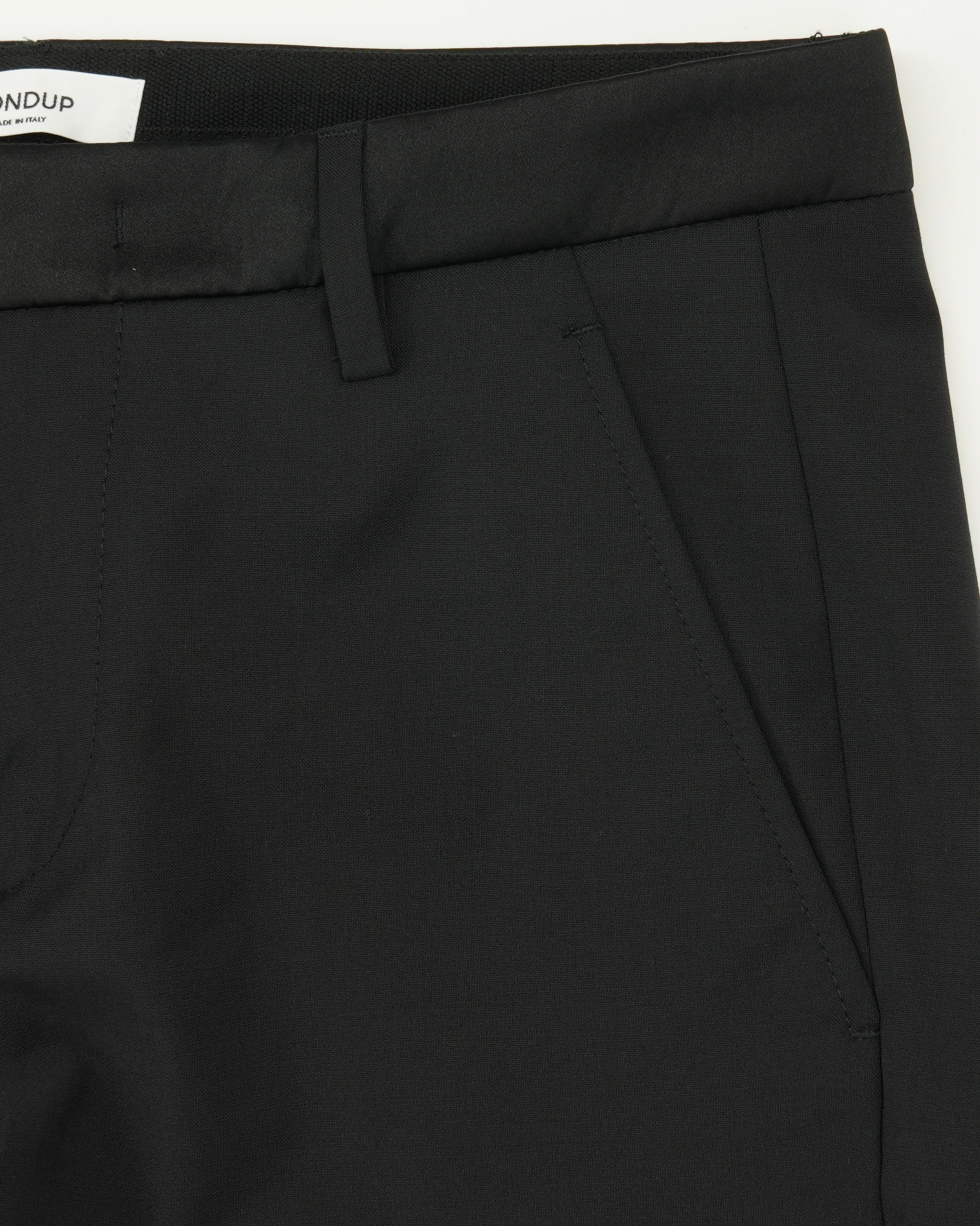 Dondup Gaubert Wool Blend Stretch Black