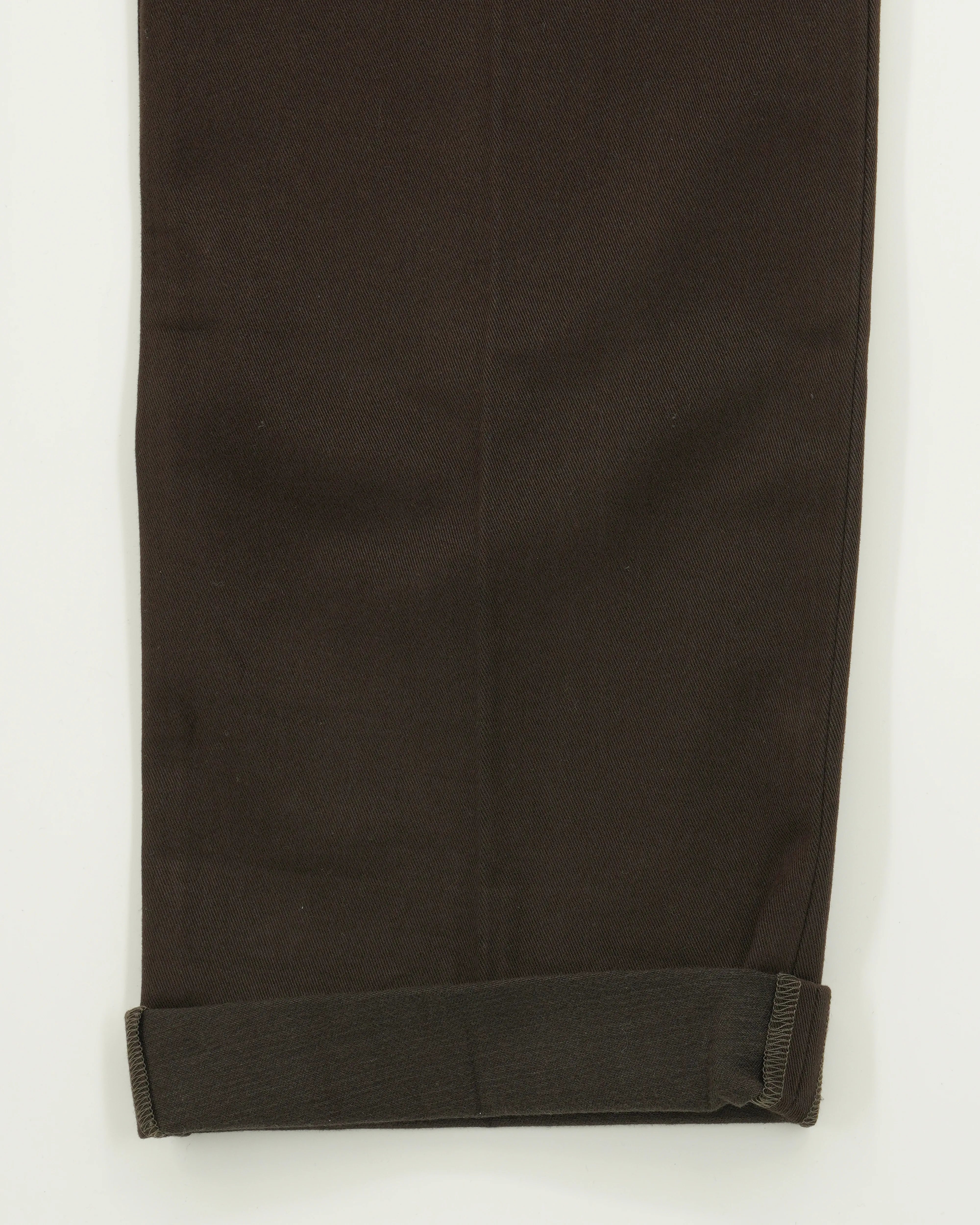 Cadini Trousers Soft Touch Pure Cotton Brown