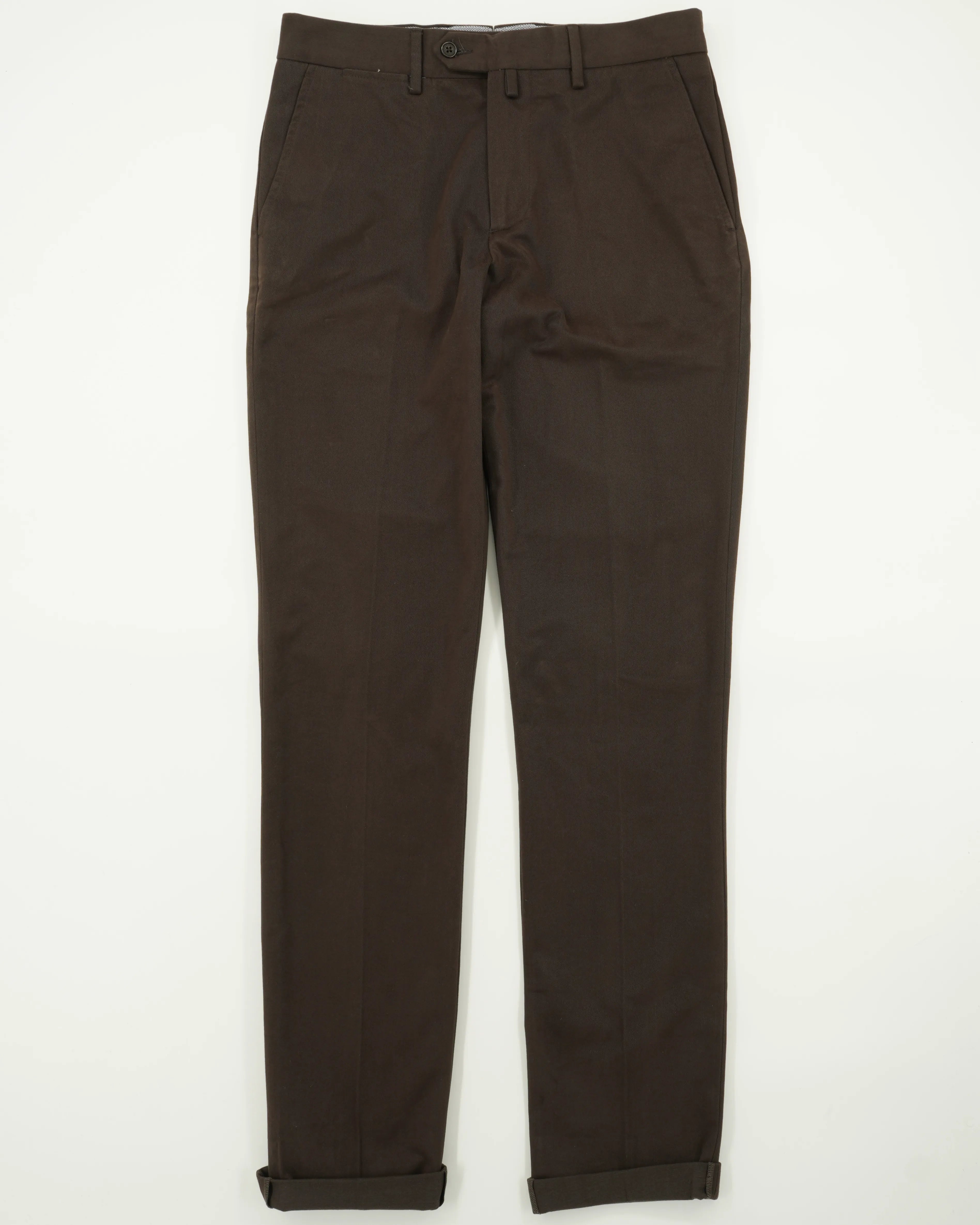 Cadini Trousers Soft Touch Pure Cotton Brown