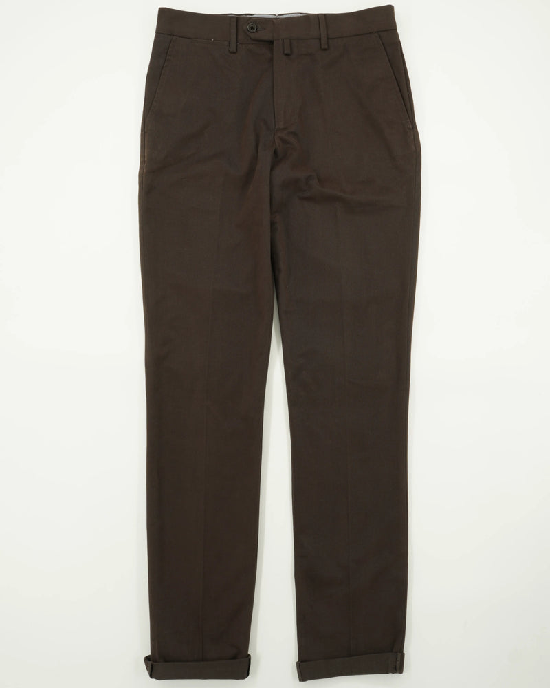 Cadini Trousers Soft Touch Pure Cotton Brown