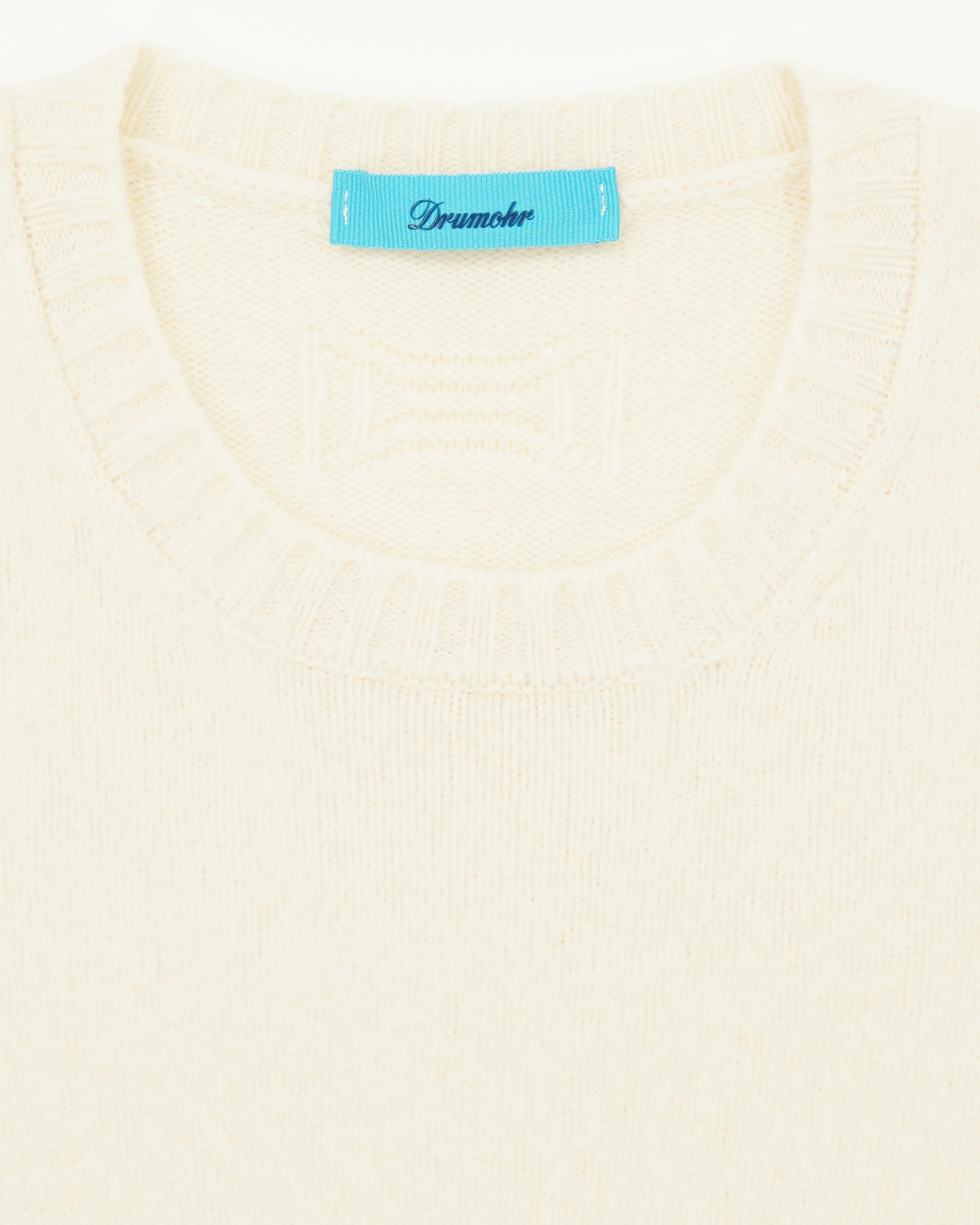 Drumohr Crewneck Brushed Lambswool Cream