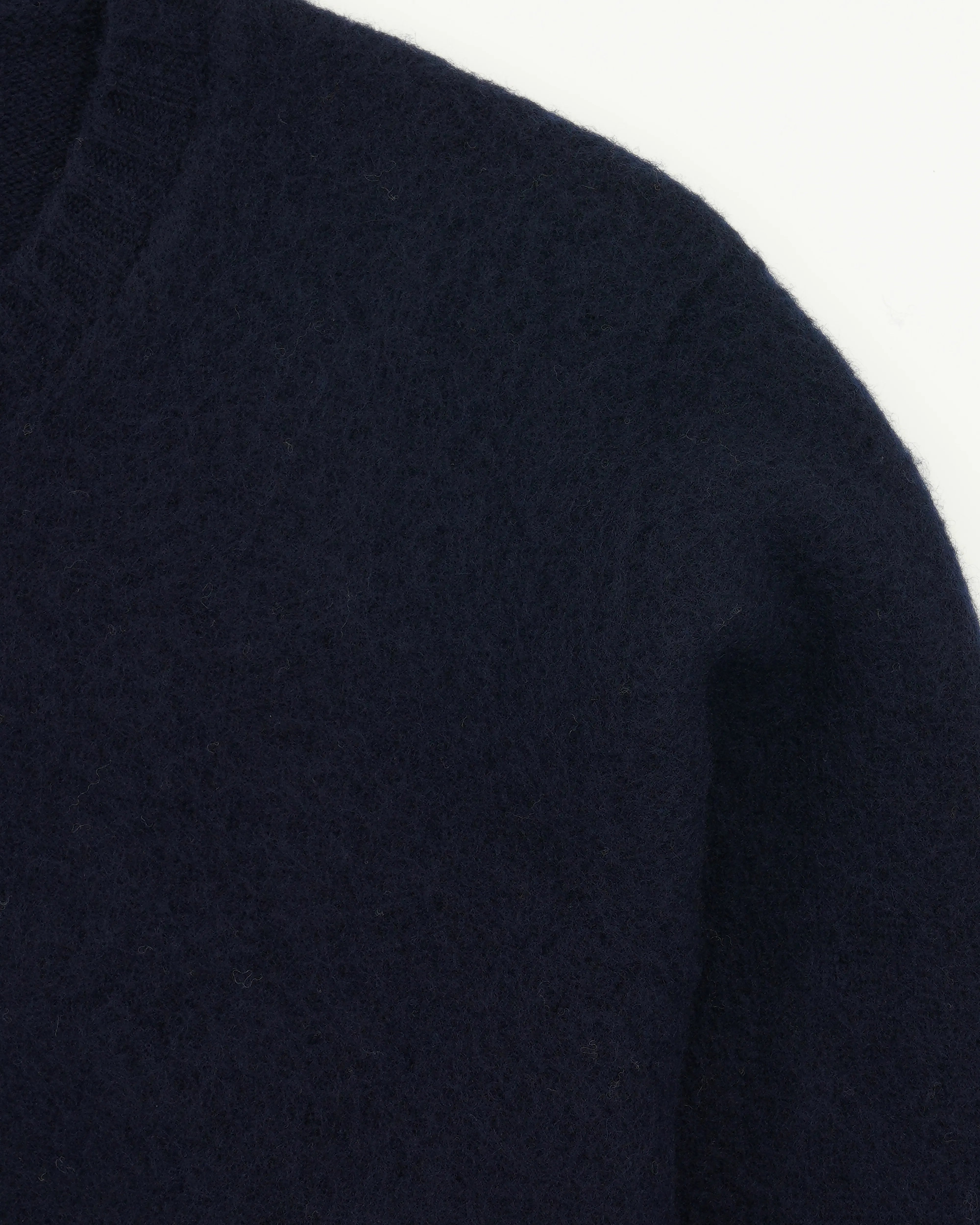 Drumohr Crewneck Brushed Lambswool Navy