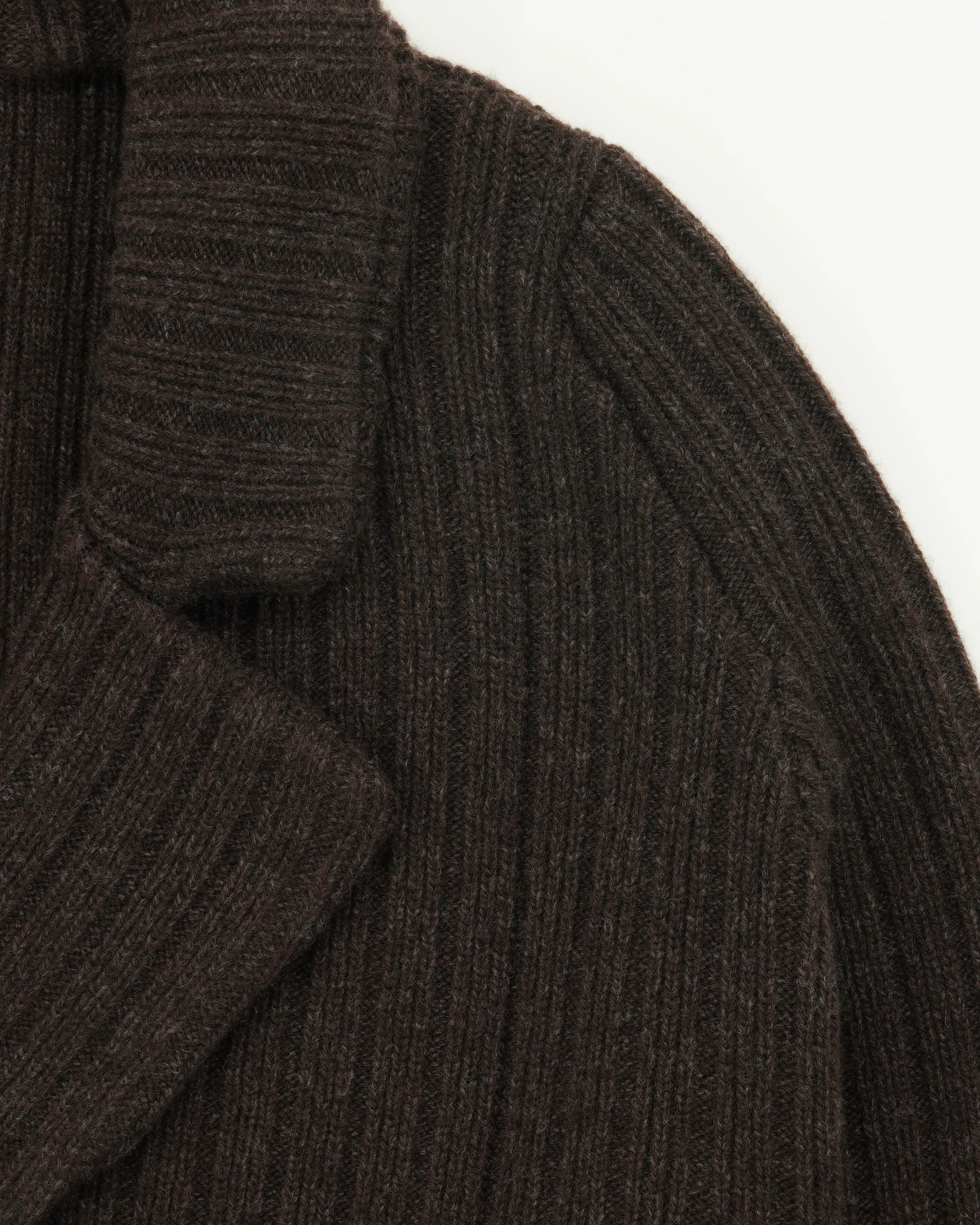 Drumohr Knitted Jacket Double-Breasted Wool Cashmere Brown