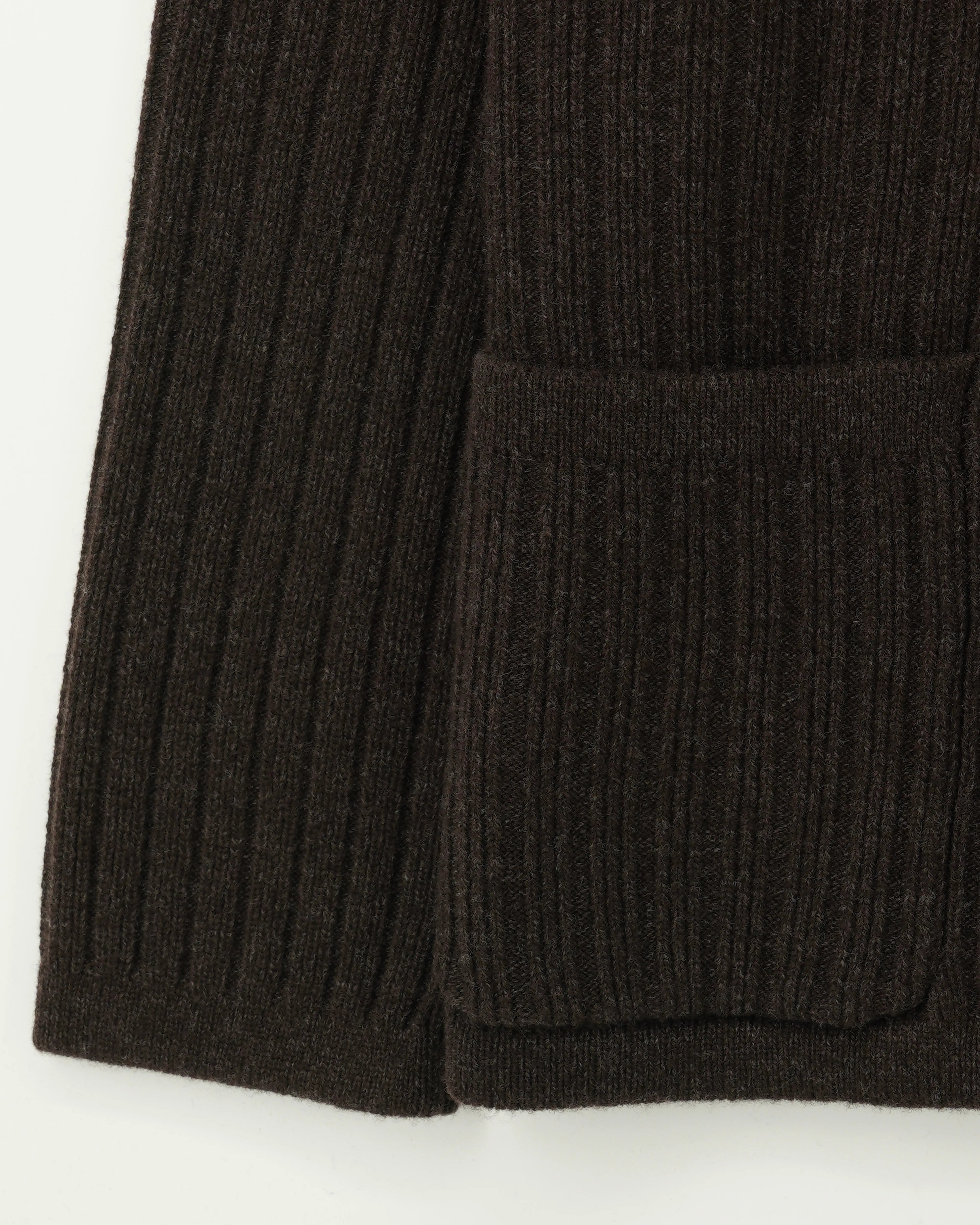 Drumohr Knitted Jacket Double-Breasted Wool Cashmere Brown
