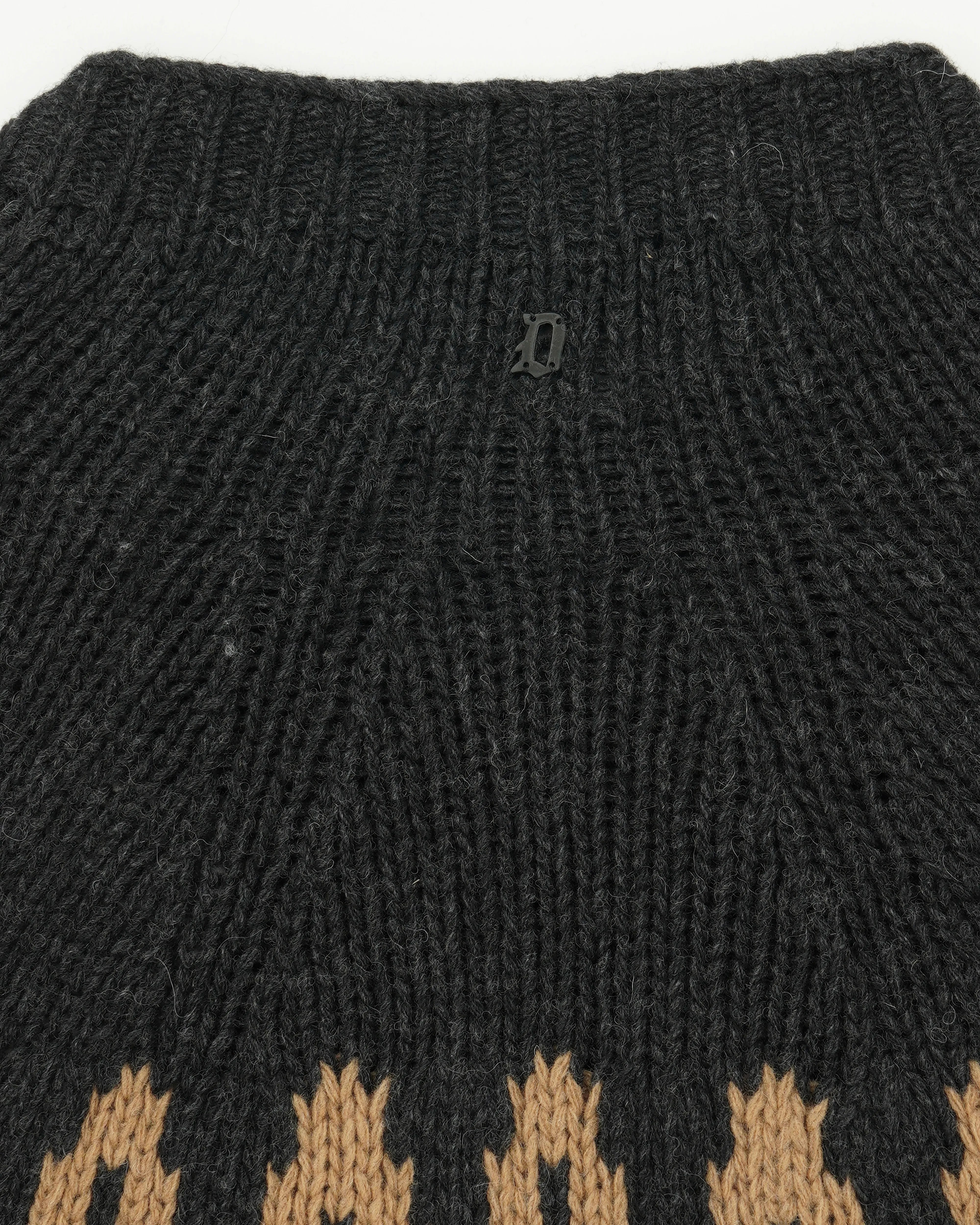 Dondup Crewneck Jacquard Washed Black