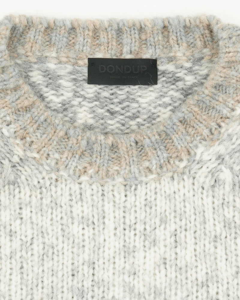 Dondup Crewneck Alpaca Blend Light Grey