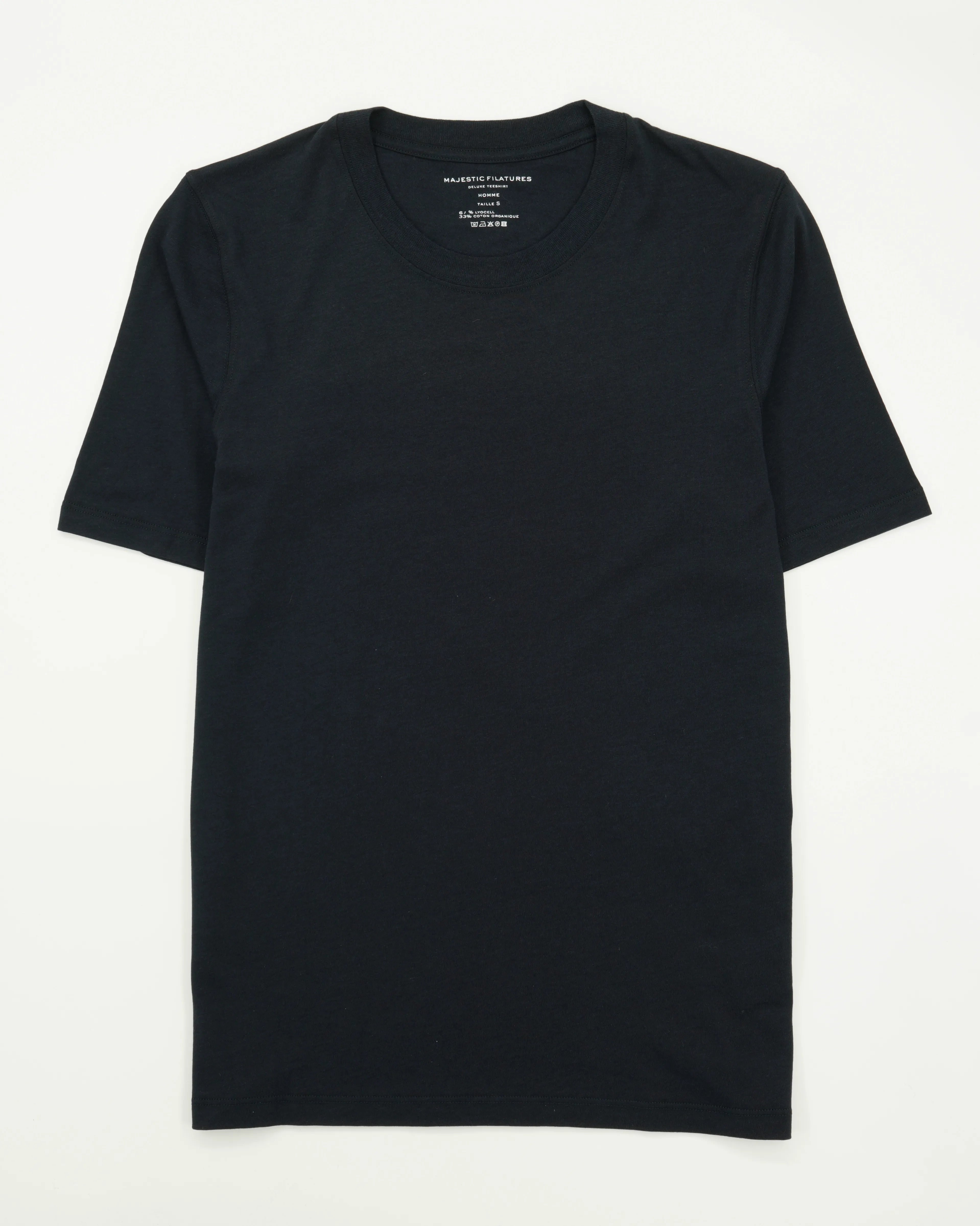 Majestic Filatures T-Shirt Lyocell Cotton Navy