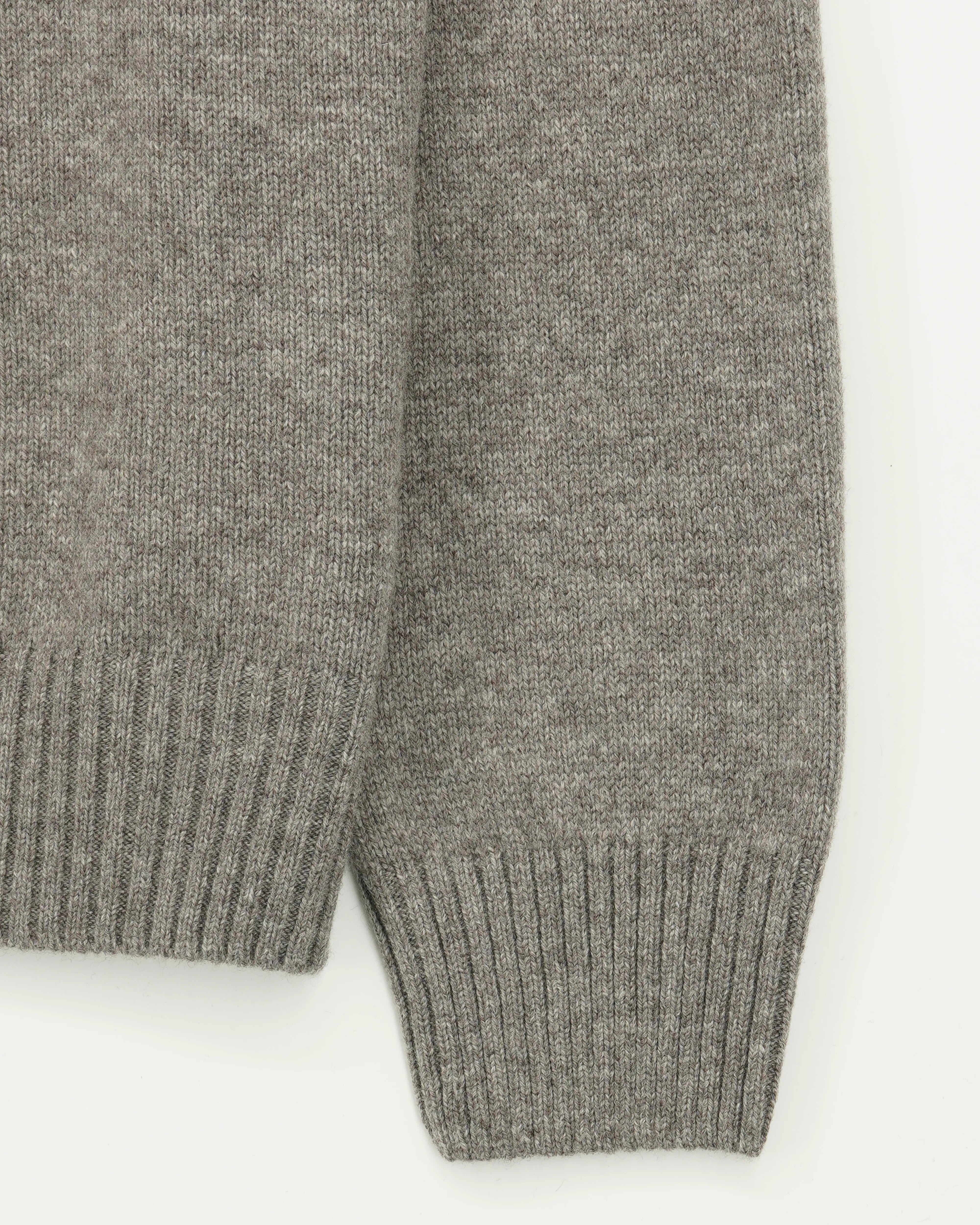 Gran Sasso Full Zip Wool Cashmere Taupe