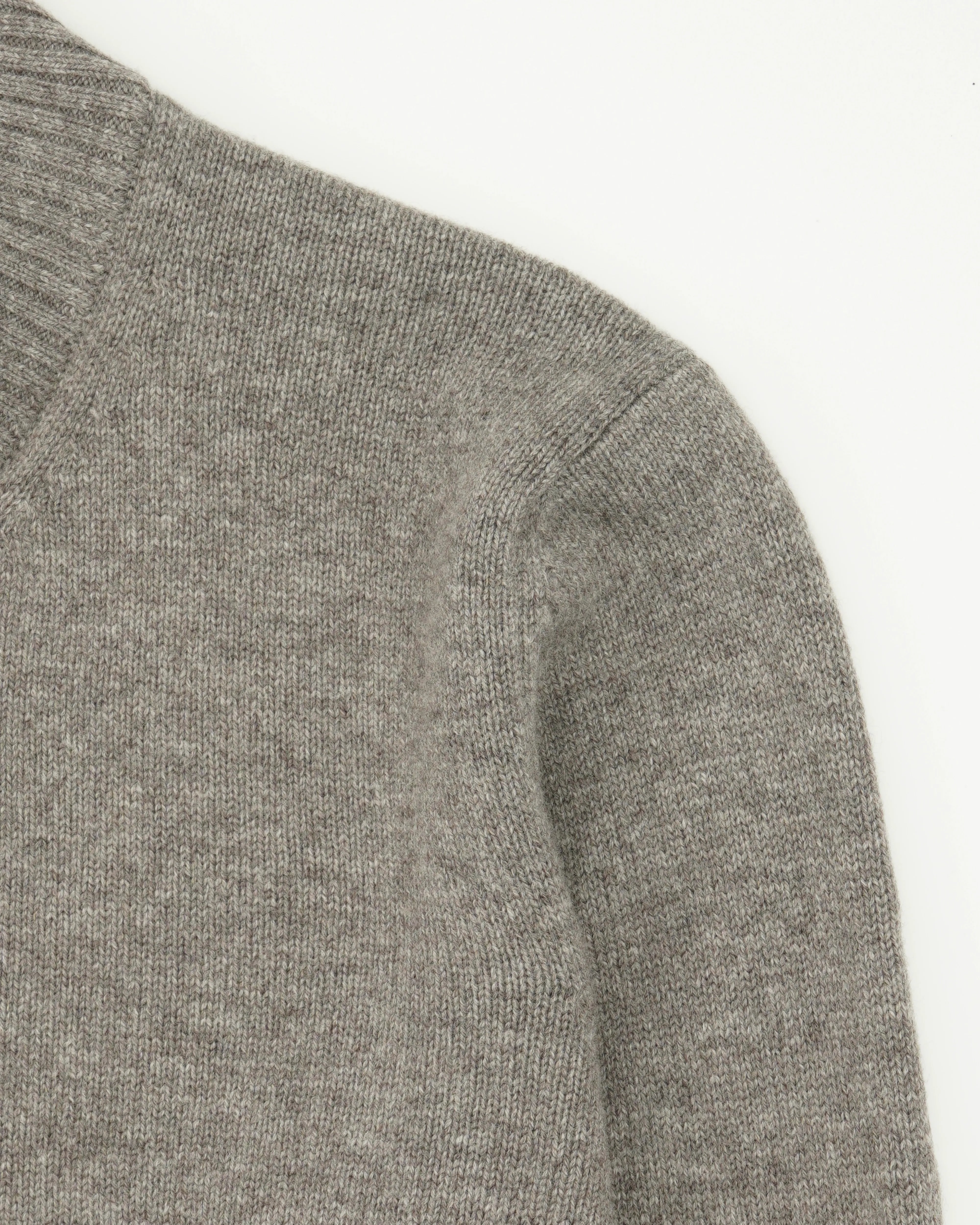 Gran Sasso Full Zip Wool Cashmere Taupe