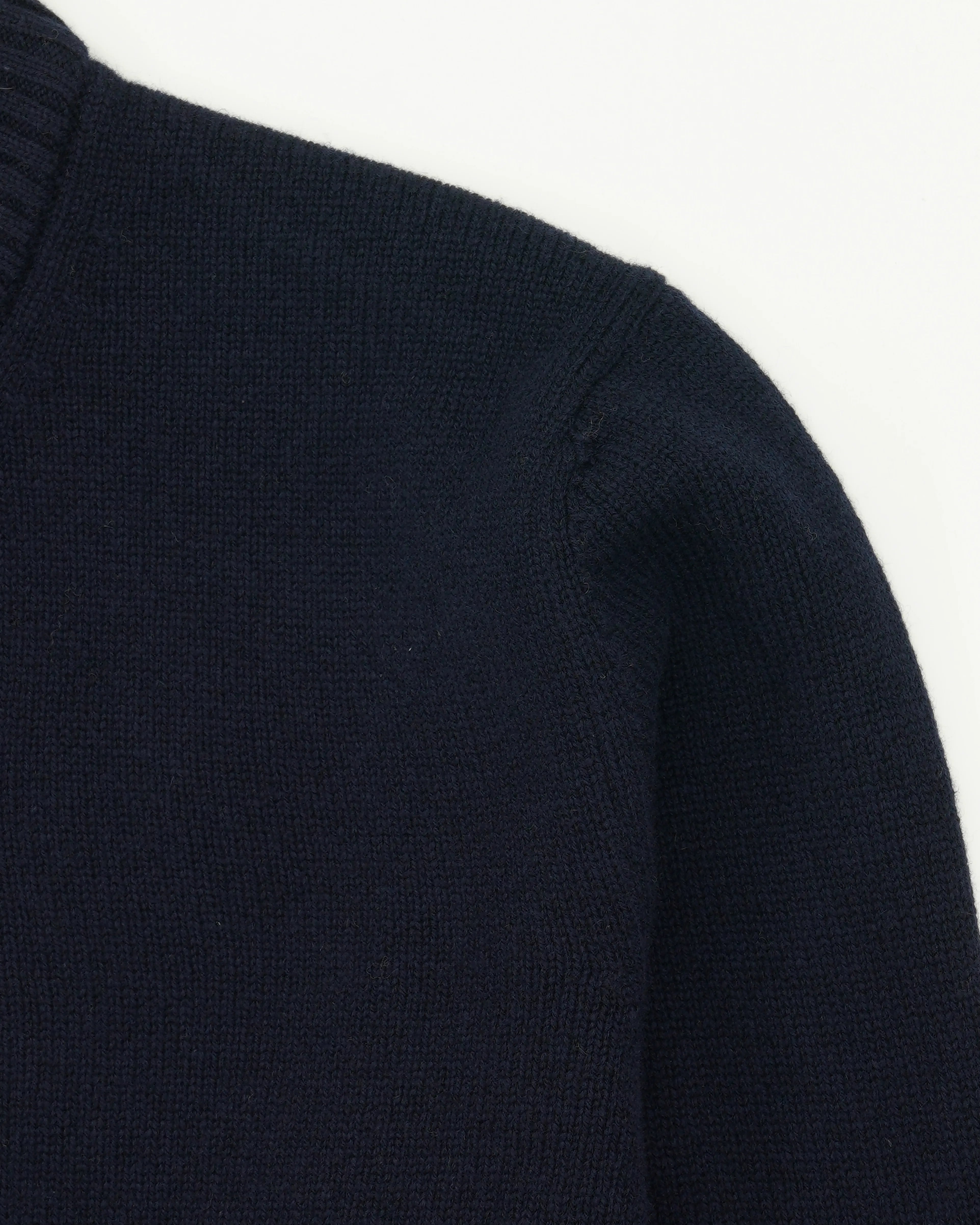 Gran Sasso Full Zip Wool Cashmere Navy
