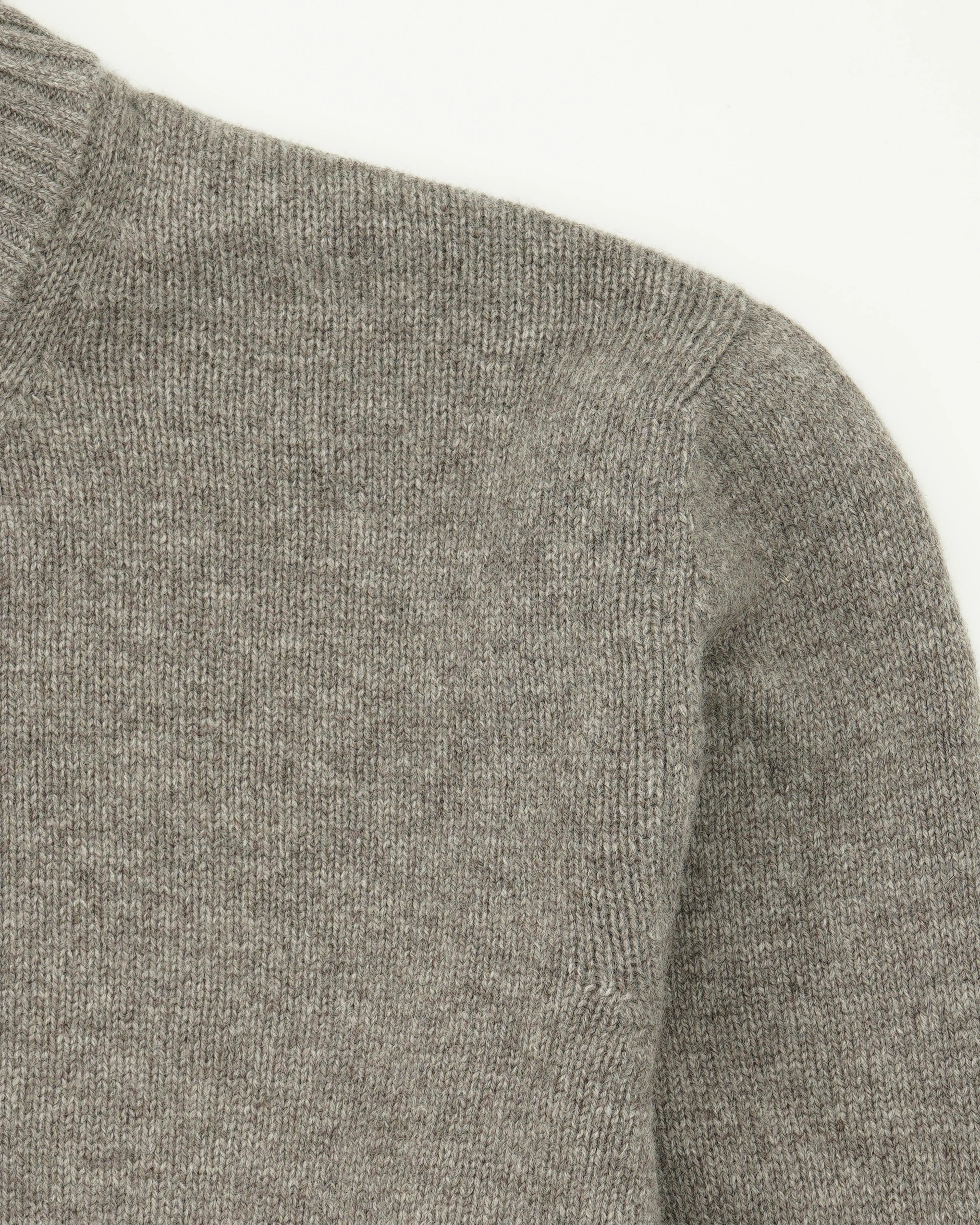 Gran Sasso Half Zip Wool Cashmere Taupe
