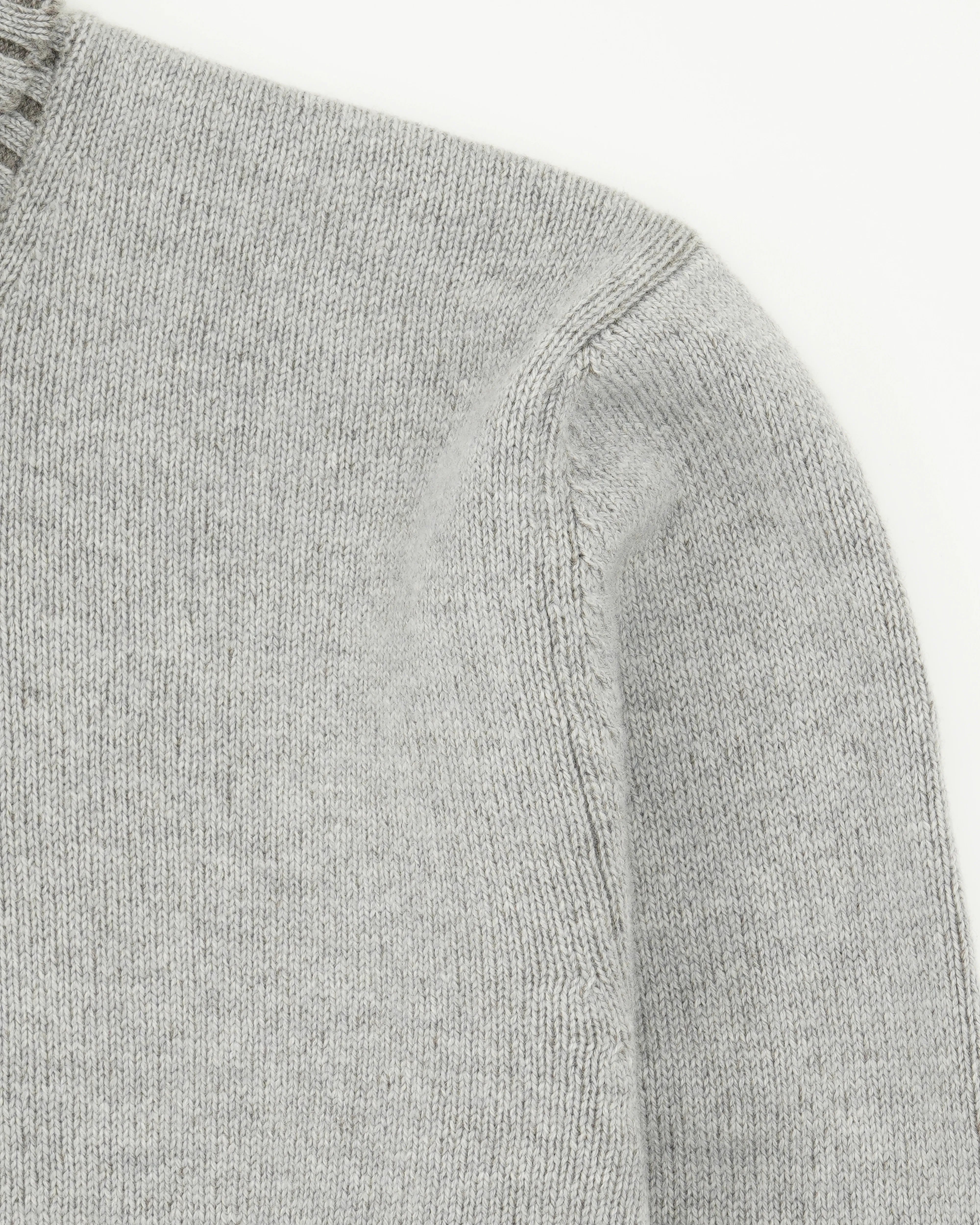 Gran Sasso Turtleneck Wool Cashmere Light Grey
