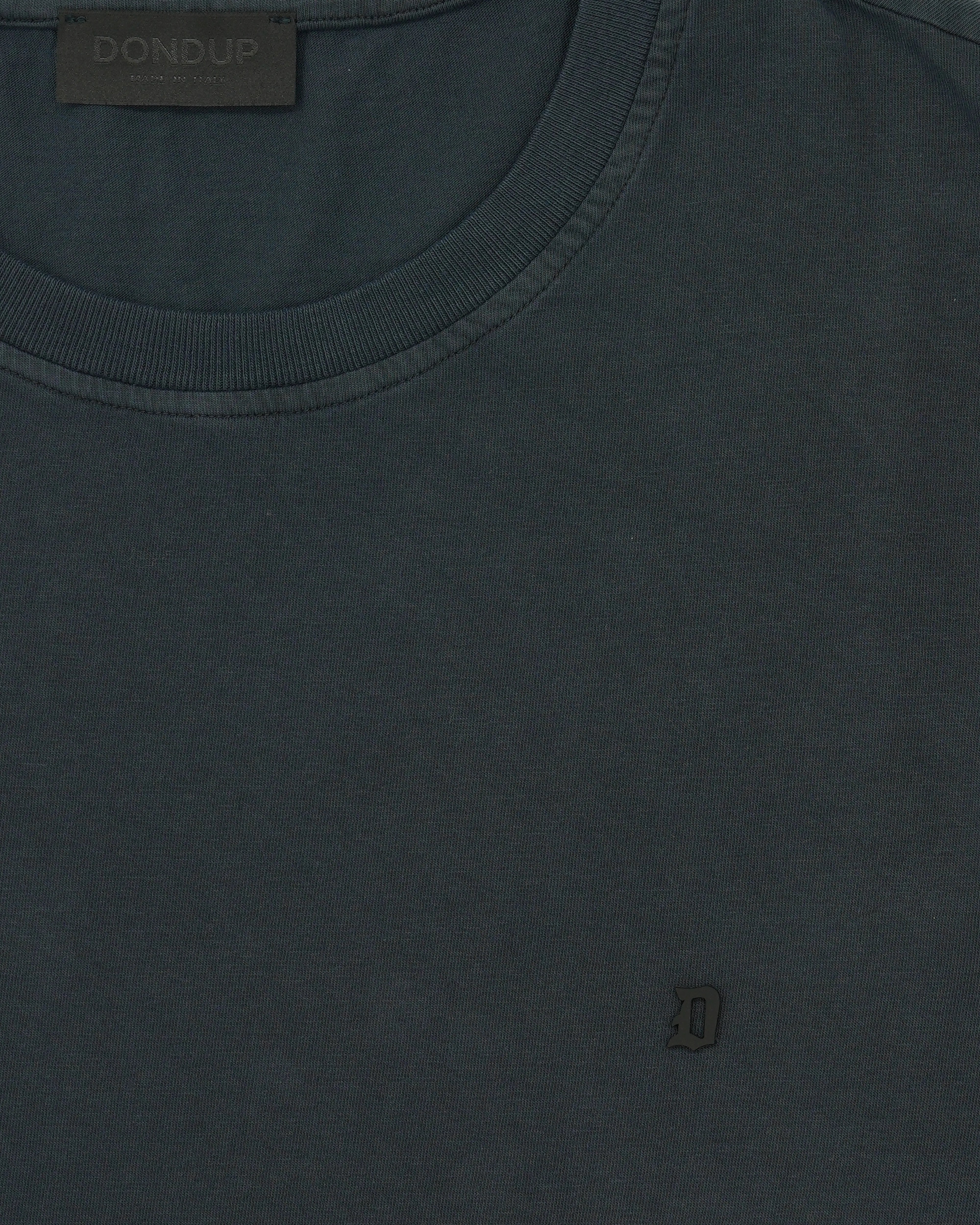 Dondup T-Shirt Garment Dyed Cotton Navy