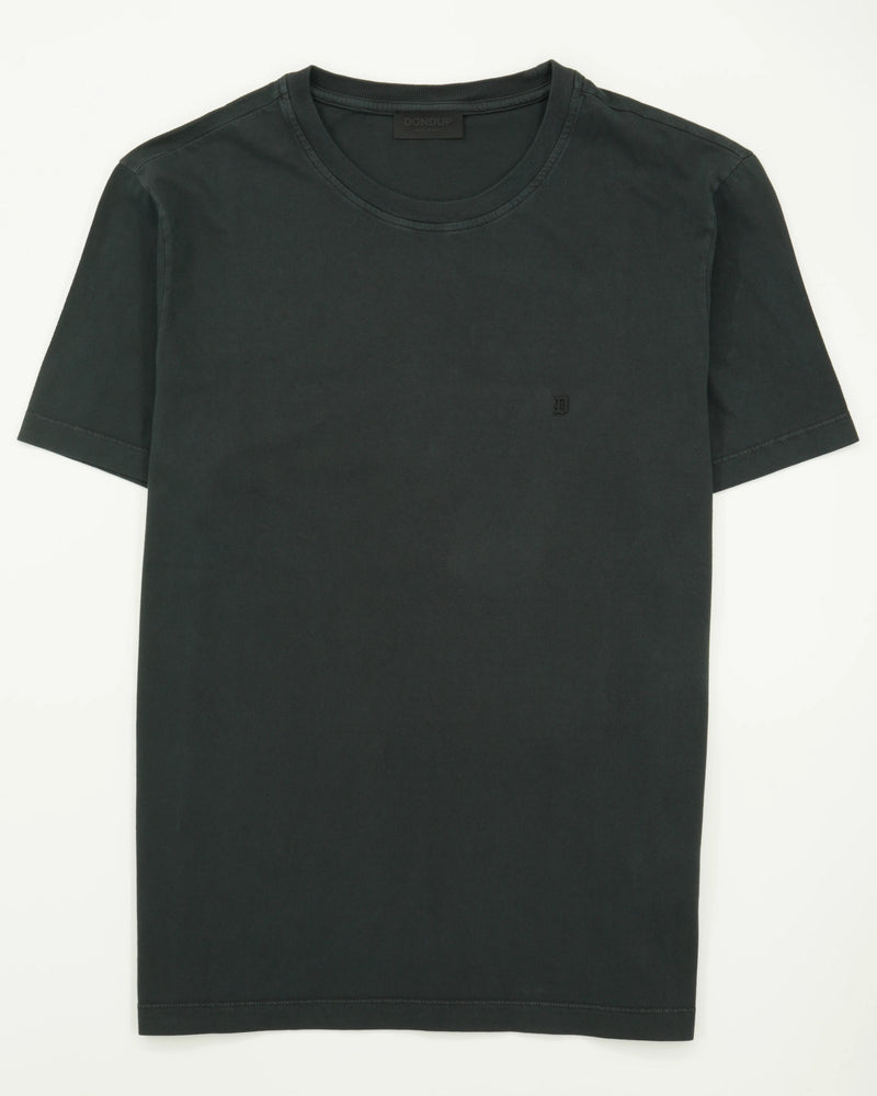 Dondup T-Shirt Garment Dyed Cotton Black