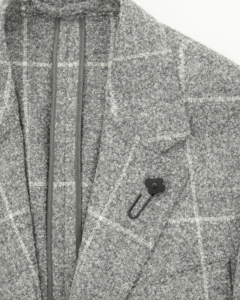 Lardini Jacket Roma Windowpane Grey